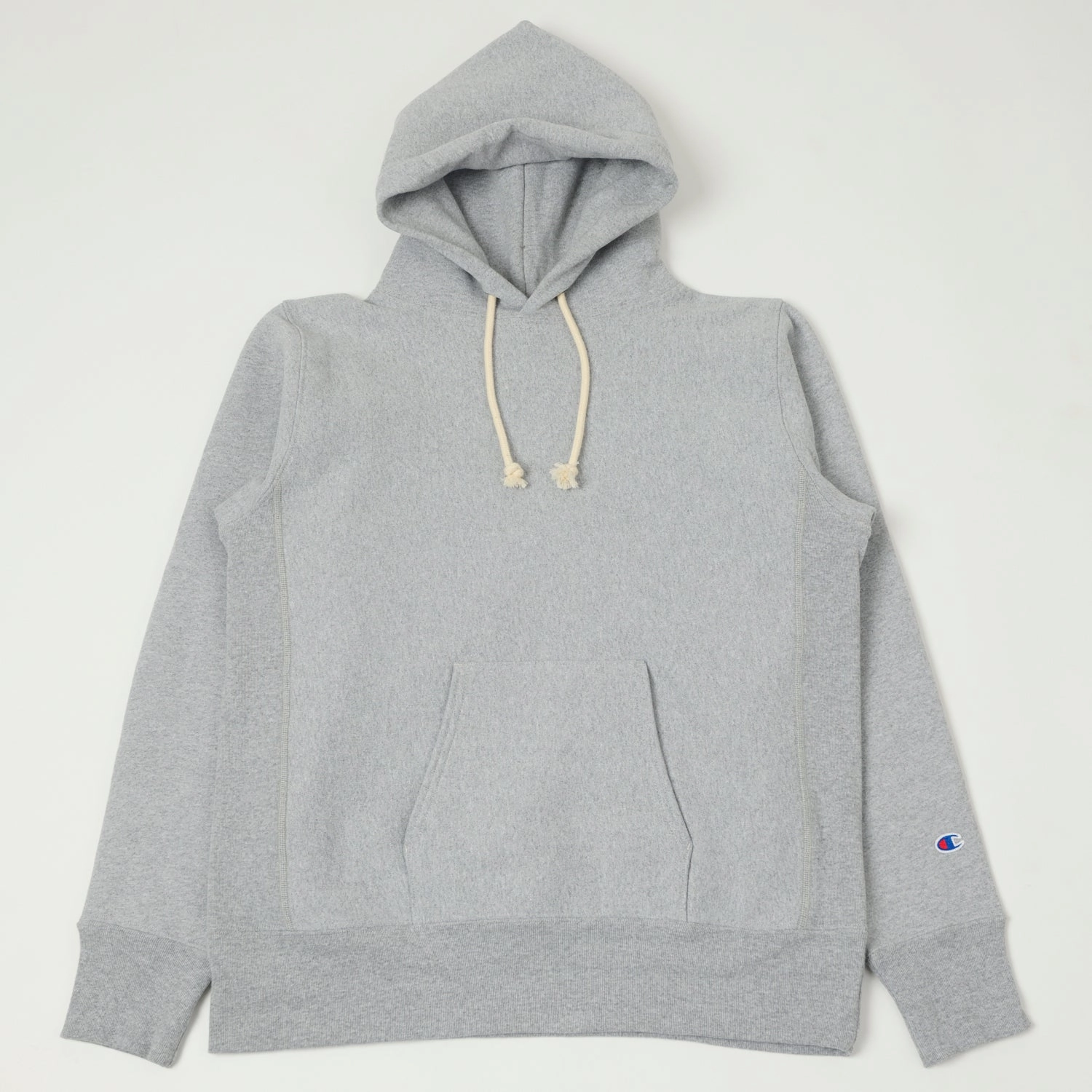 Champion Made in USA Reverse Weave Hoodie - Oxford Grey Smart Fashion camping suitable