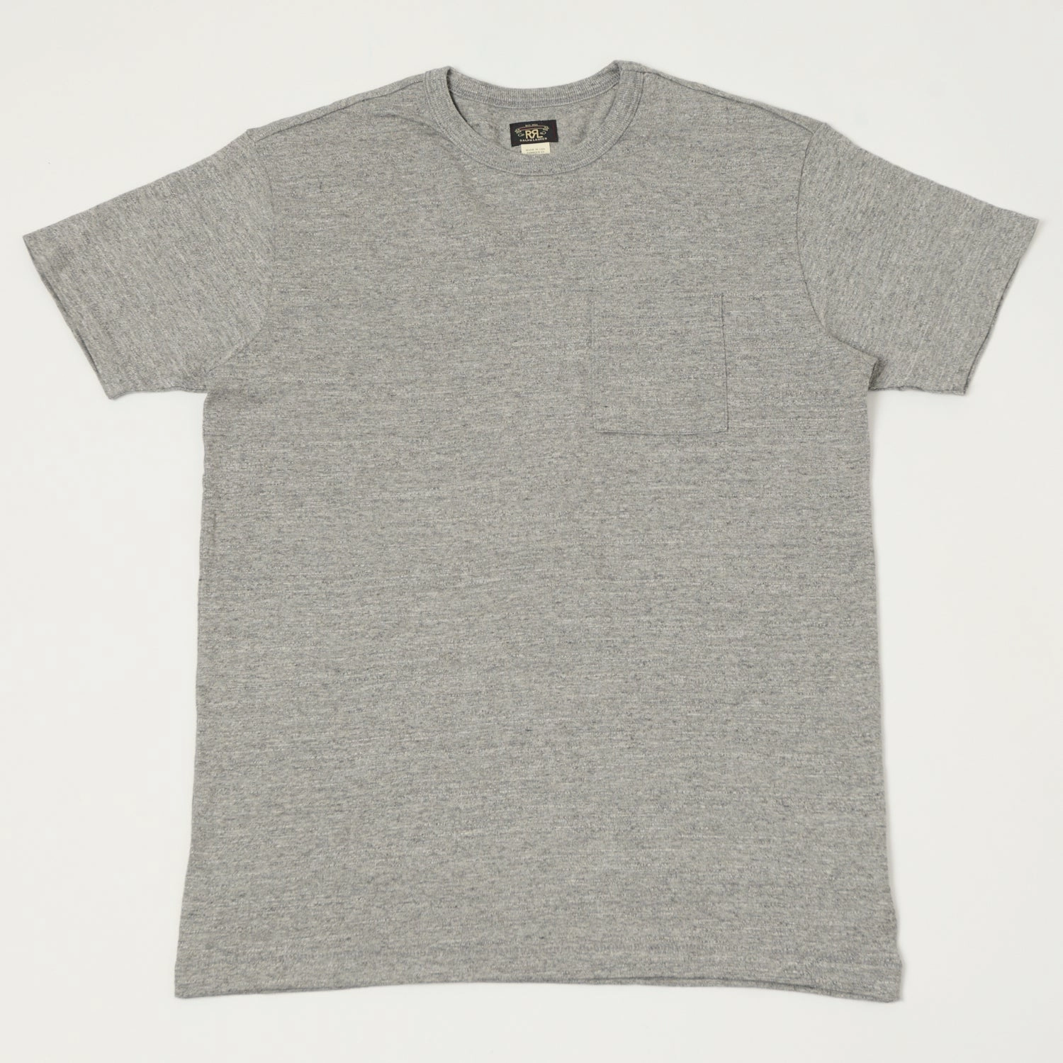 Curved Hemline Effortless Look RRL Pocket T-Shirt Two-Pack - Heather Grey
