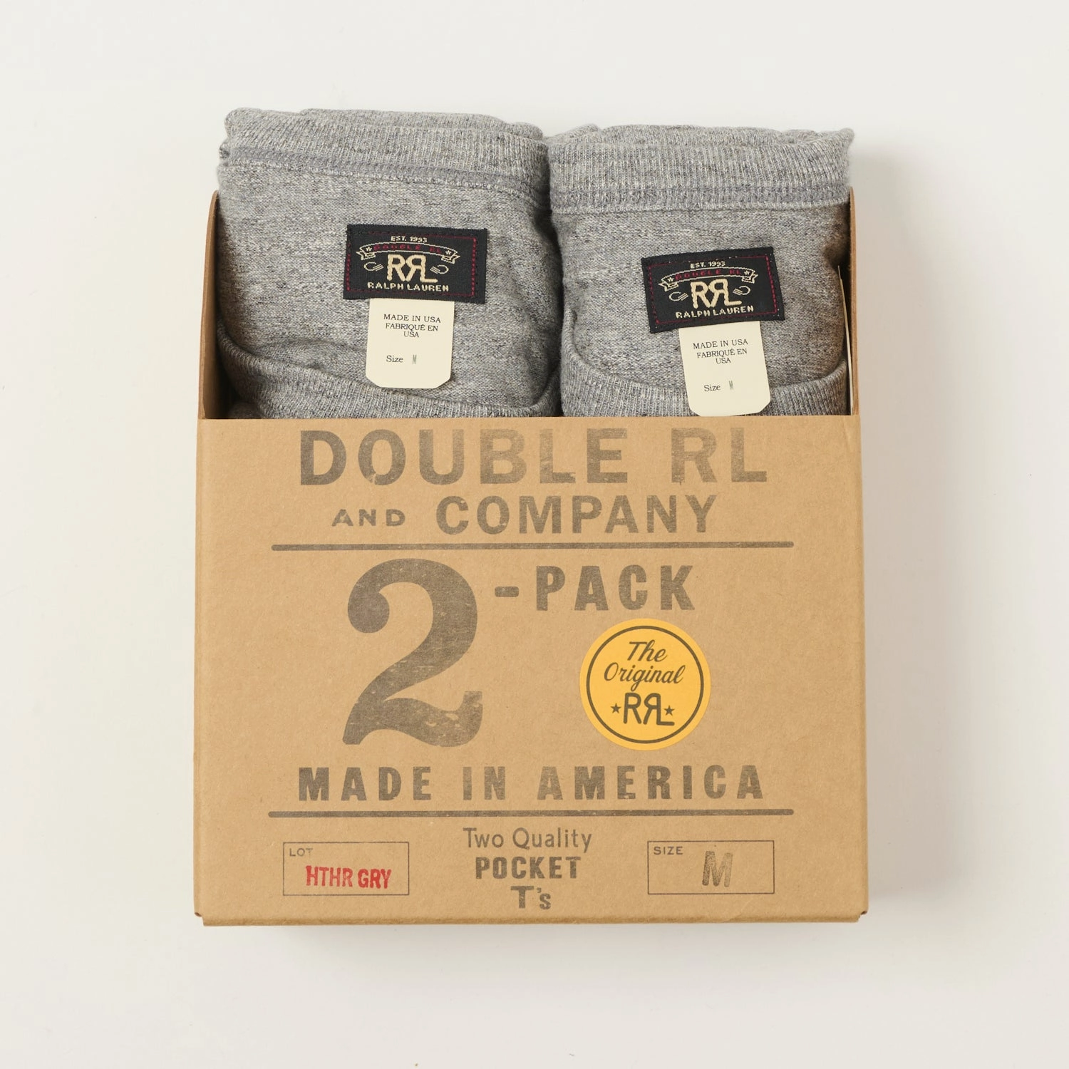 RRL Pocket T-Shirt Two-Pack - Heather Grey Versatile Piece