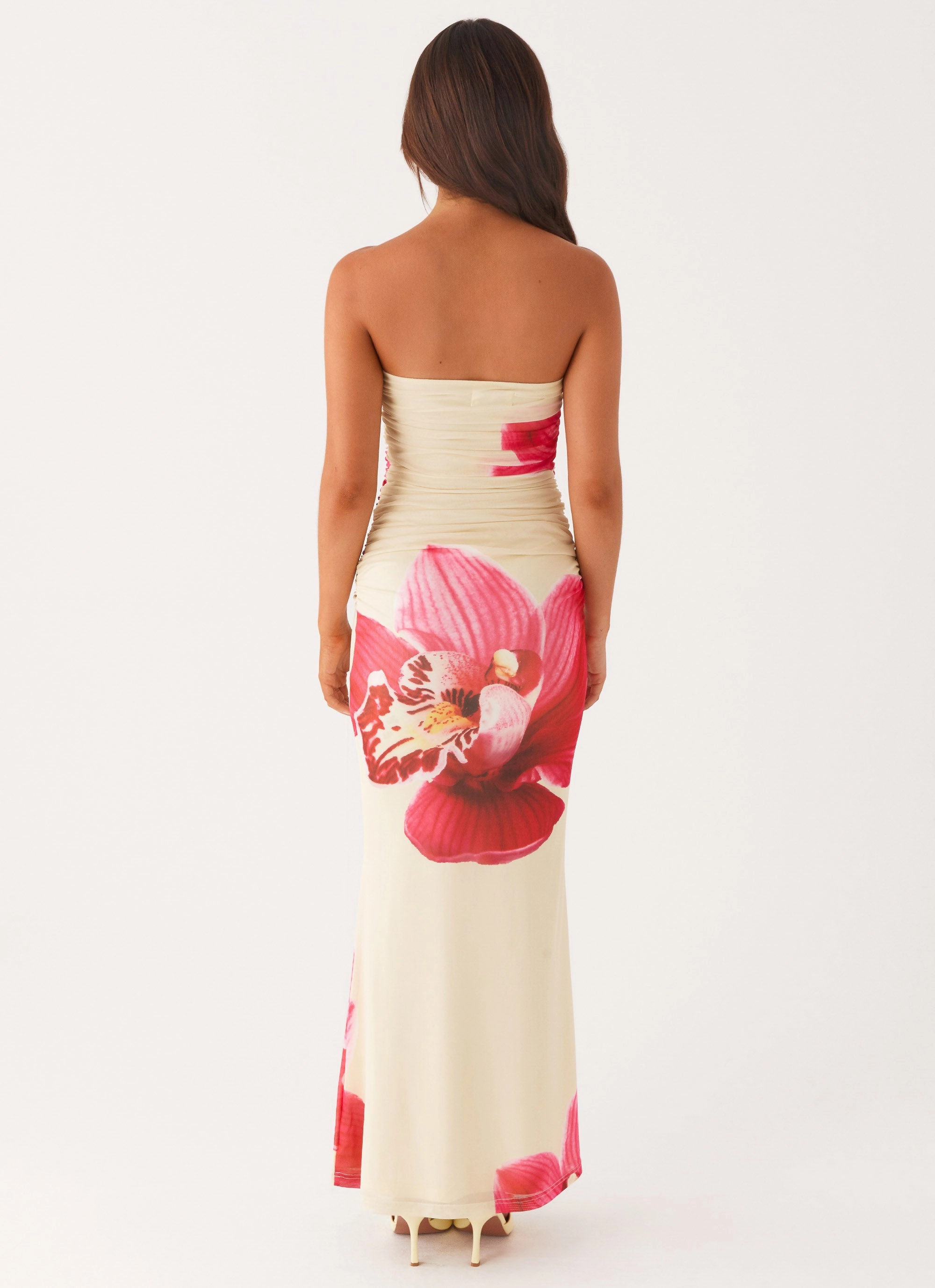 A Line Cut Rudy Maxi Dress - Orchid Yellow