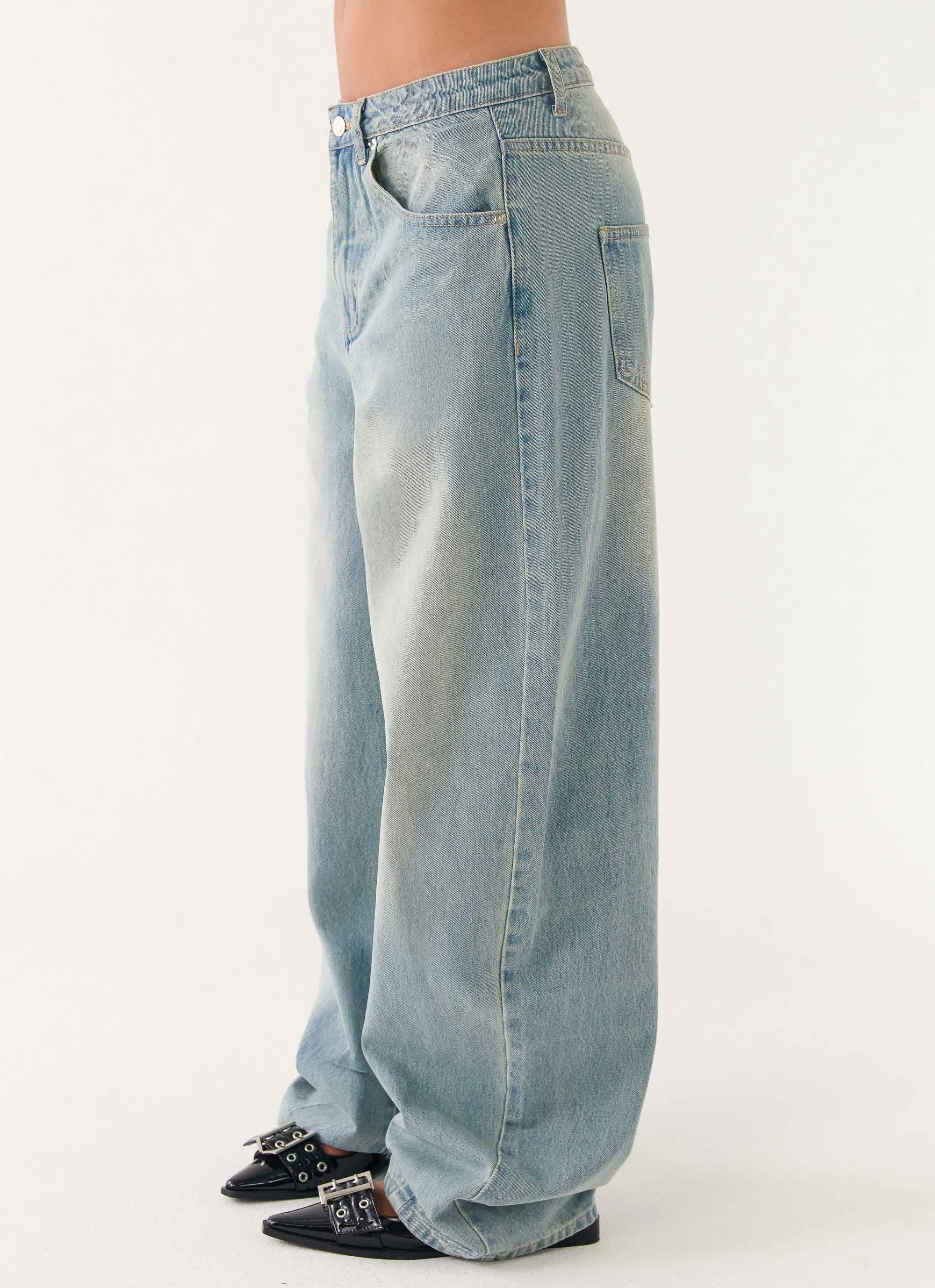 Maxwell Baggy Jeans - Washed Blue Stylish Choice