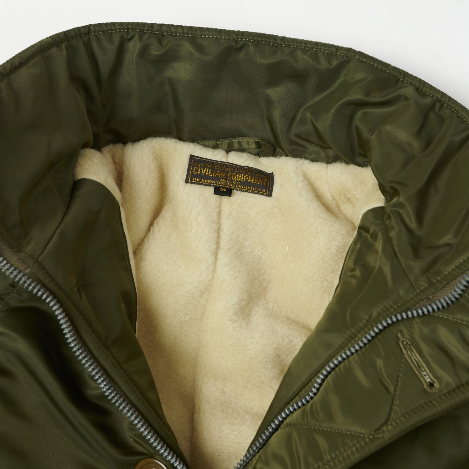 Freewheelers & Co Military ??Cold Weather Air Crew' Jacket - Olive Drab Primaloft Insulation Flexible Mobility