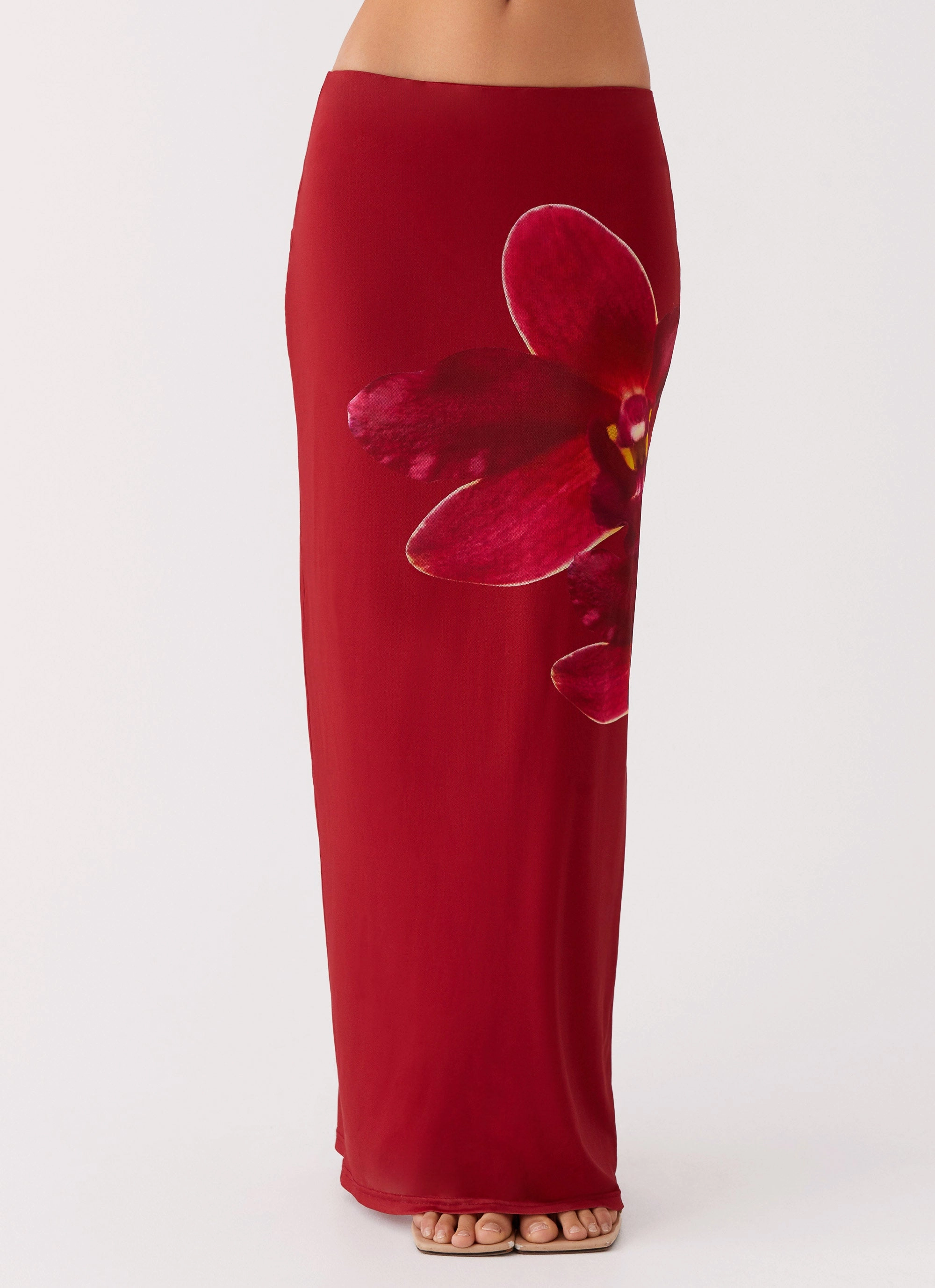 Waiting For Dawn Mesh Maxi Skirt - Rosa Comfortable shift dress Bold Touches