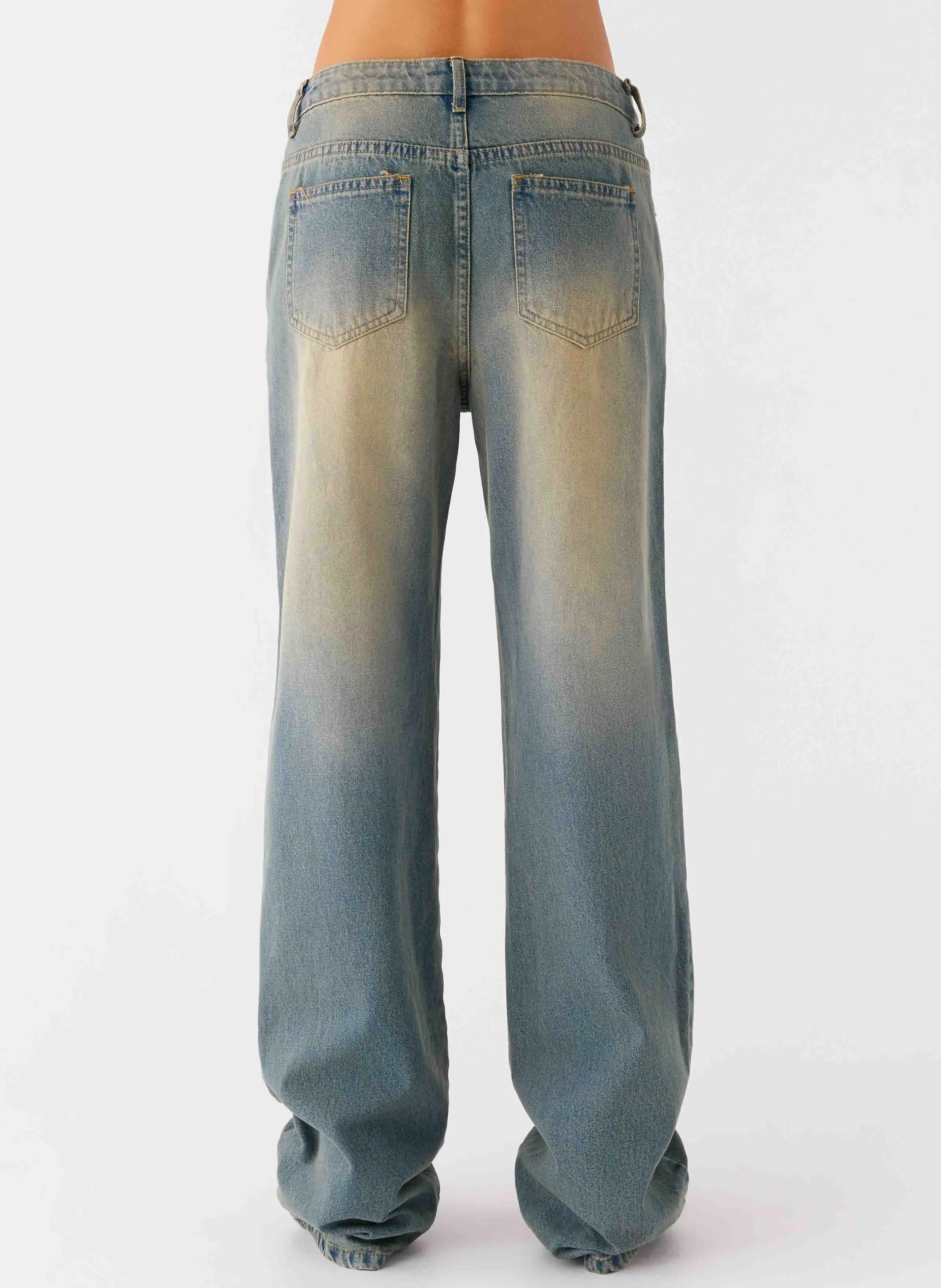 San Diego Straight Leg Jeans - Blue Wash Quick Match Premium Outdoor Enthusiast