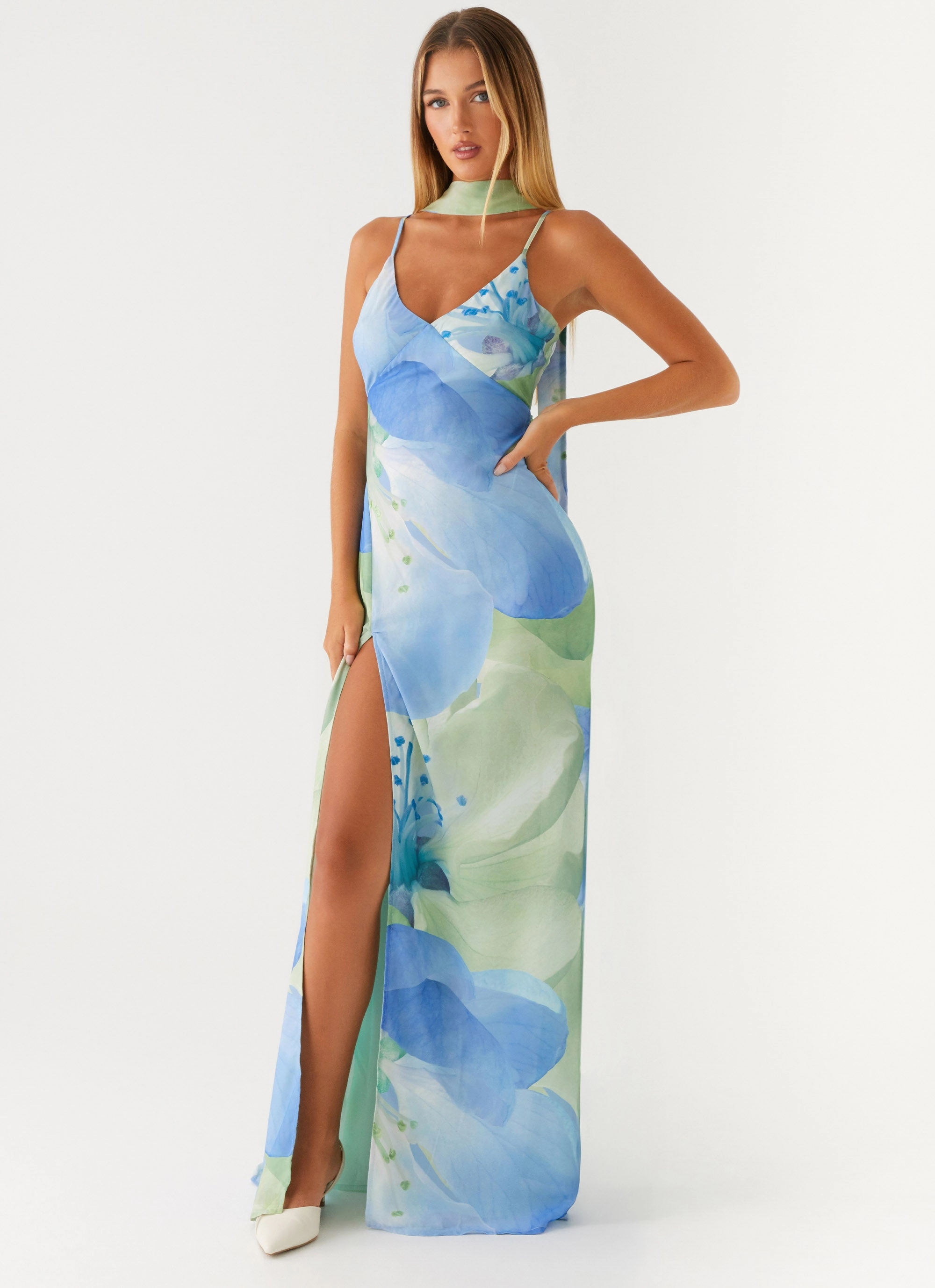 Sanctuary Maxi Dress - Flower Print Subtle Fit