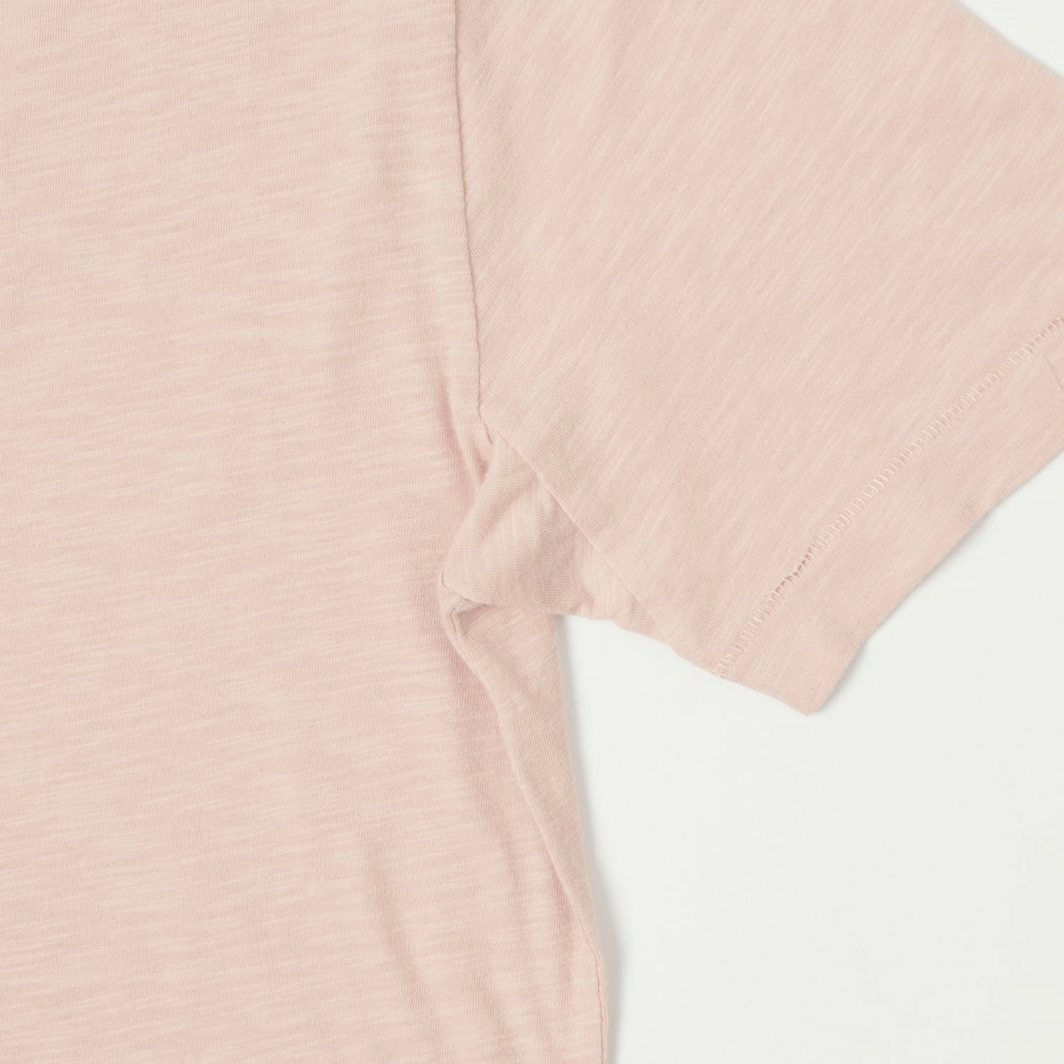 NonIrritating Fabric Merz b. Schwanen 'Good Basics' SCT04 Pima Slub Cotton Tee - Dusted Pink