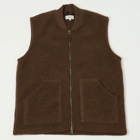 industrial workers Temperature Regulating Fibers Hartford Knitted Wool Vest - Hazelnut