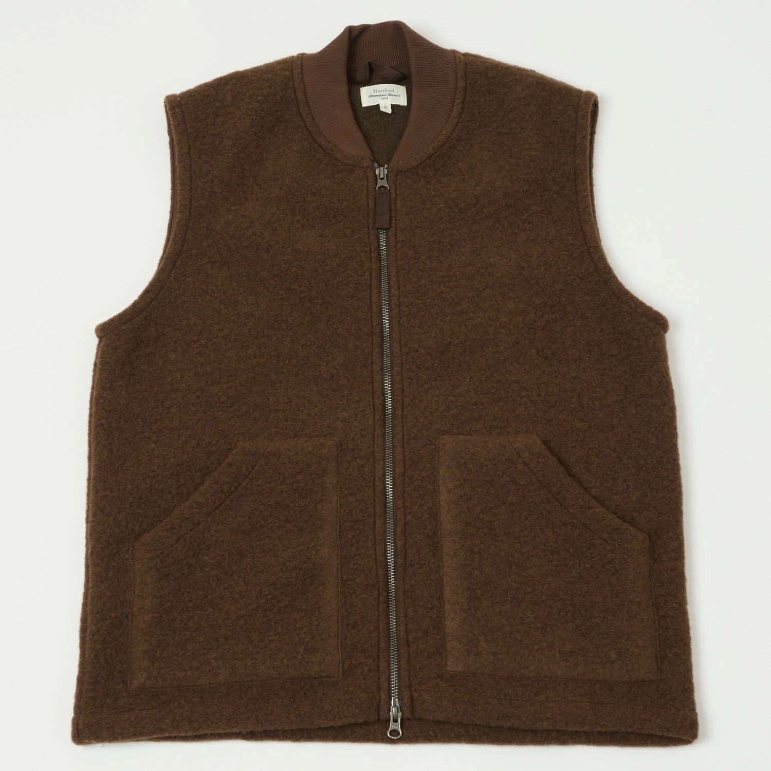 industrial workers Temperature Regulating Fibers Hartford Knitted Wool Vest - Hazelnut