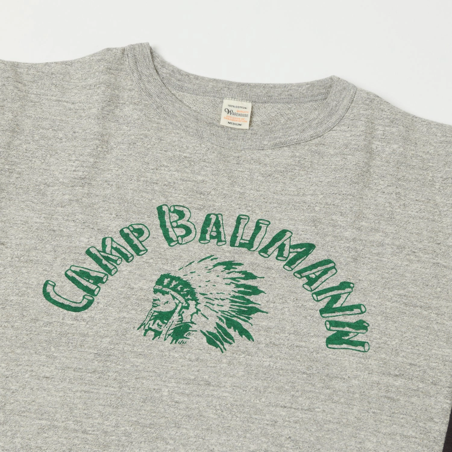 Warehouse & Co 4800 'Camp Baumann' Baseball T-Shirt - Heather Grey/Sumikuro Active Layer Fit