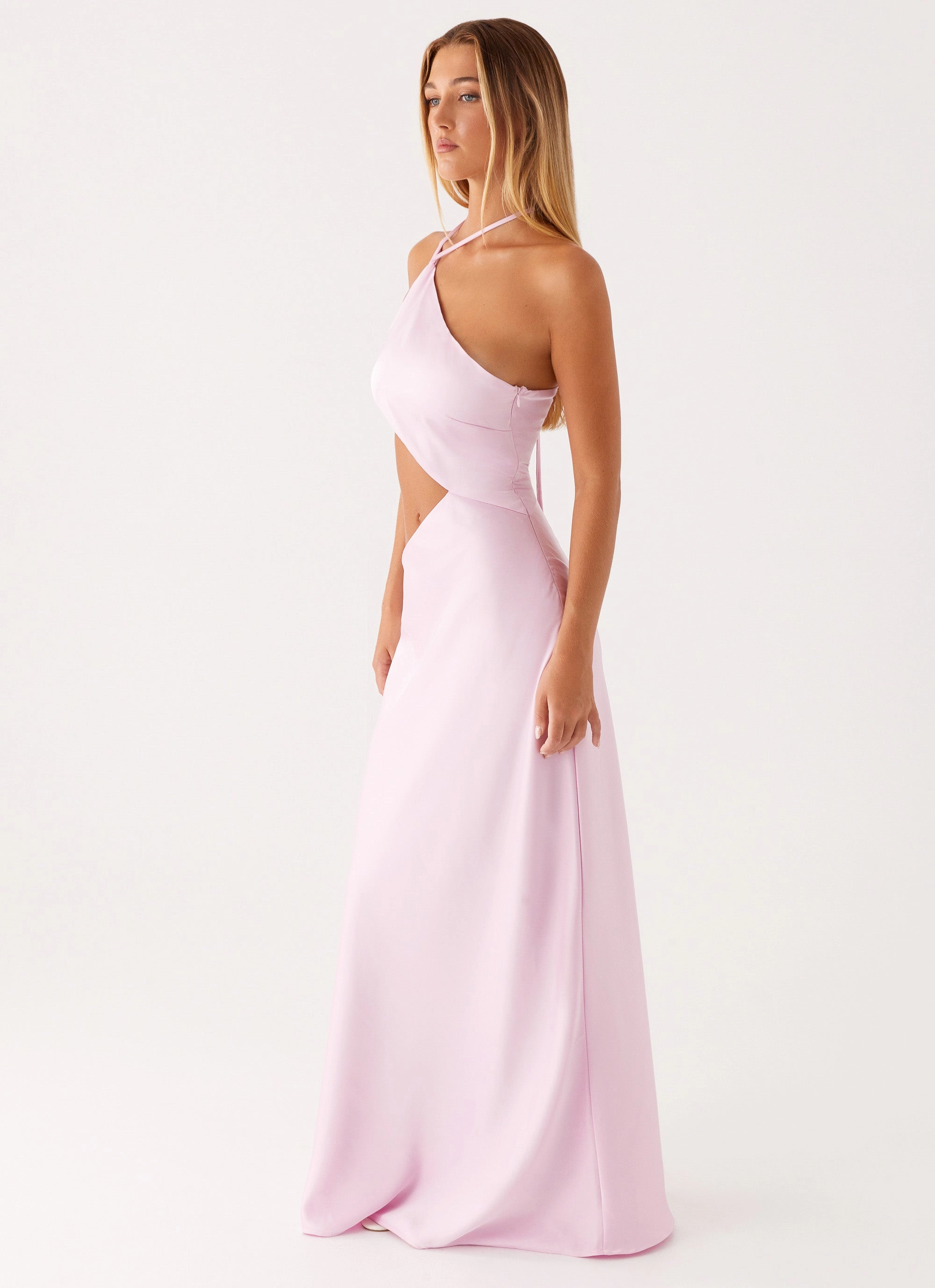 Courtney Maxi Dress - Pink Sleek Fit Chic Fit