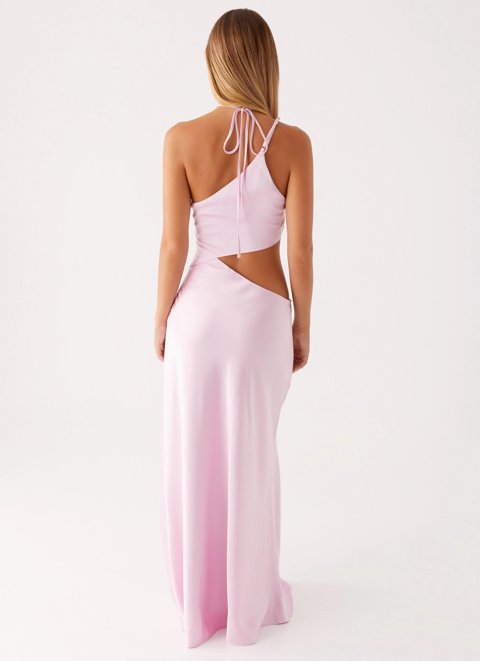 Courtney Maxi Dress - Pink Ruffle Hem