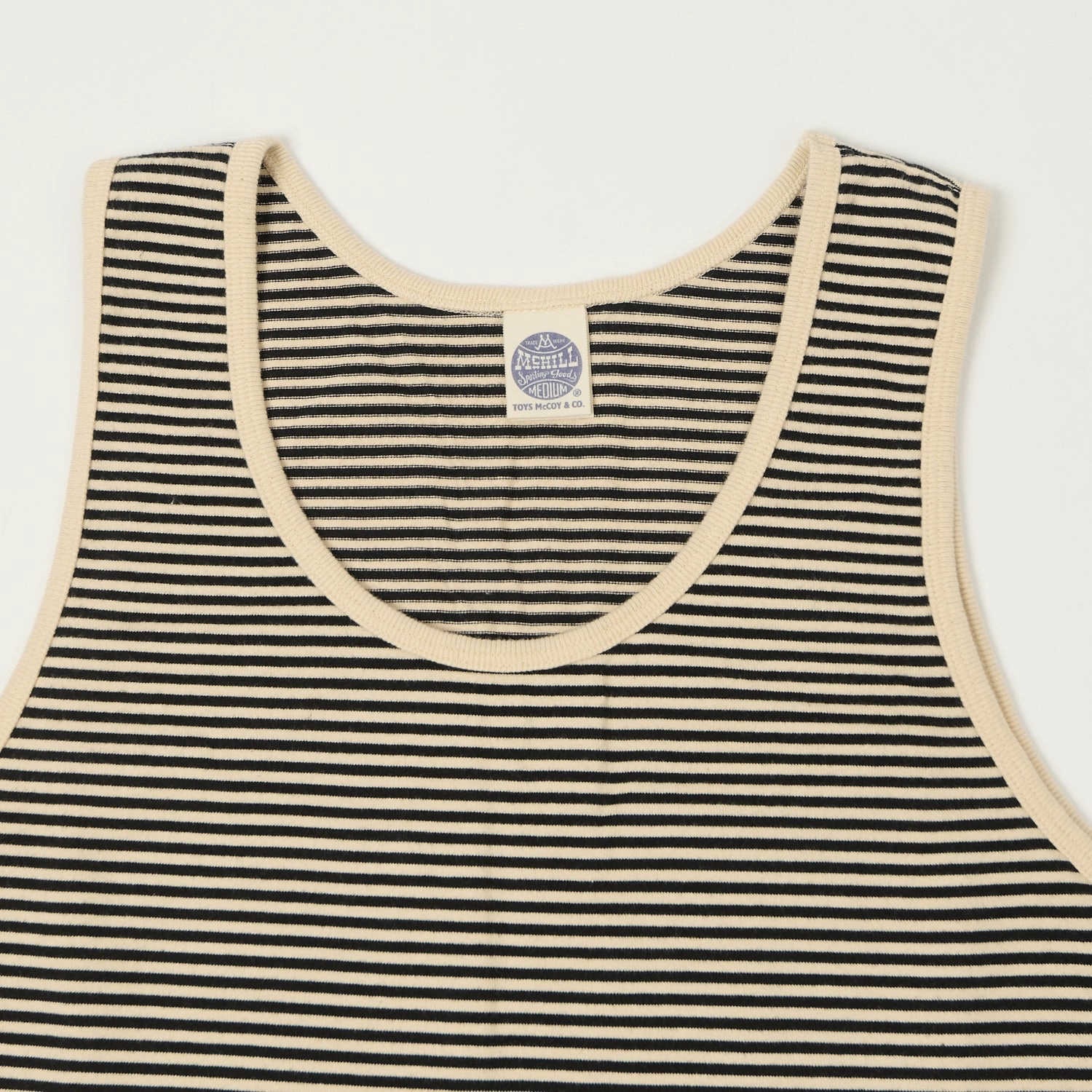 Seam Free Edging TOYS McCOY 'The Great American Hero' Stripe Tank Top - Ivory/Black