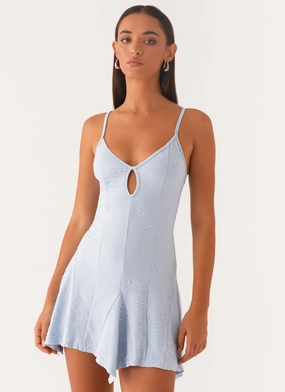 Bright Colors Surry Mini Dress - Blue