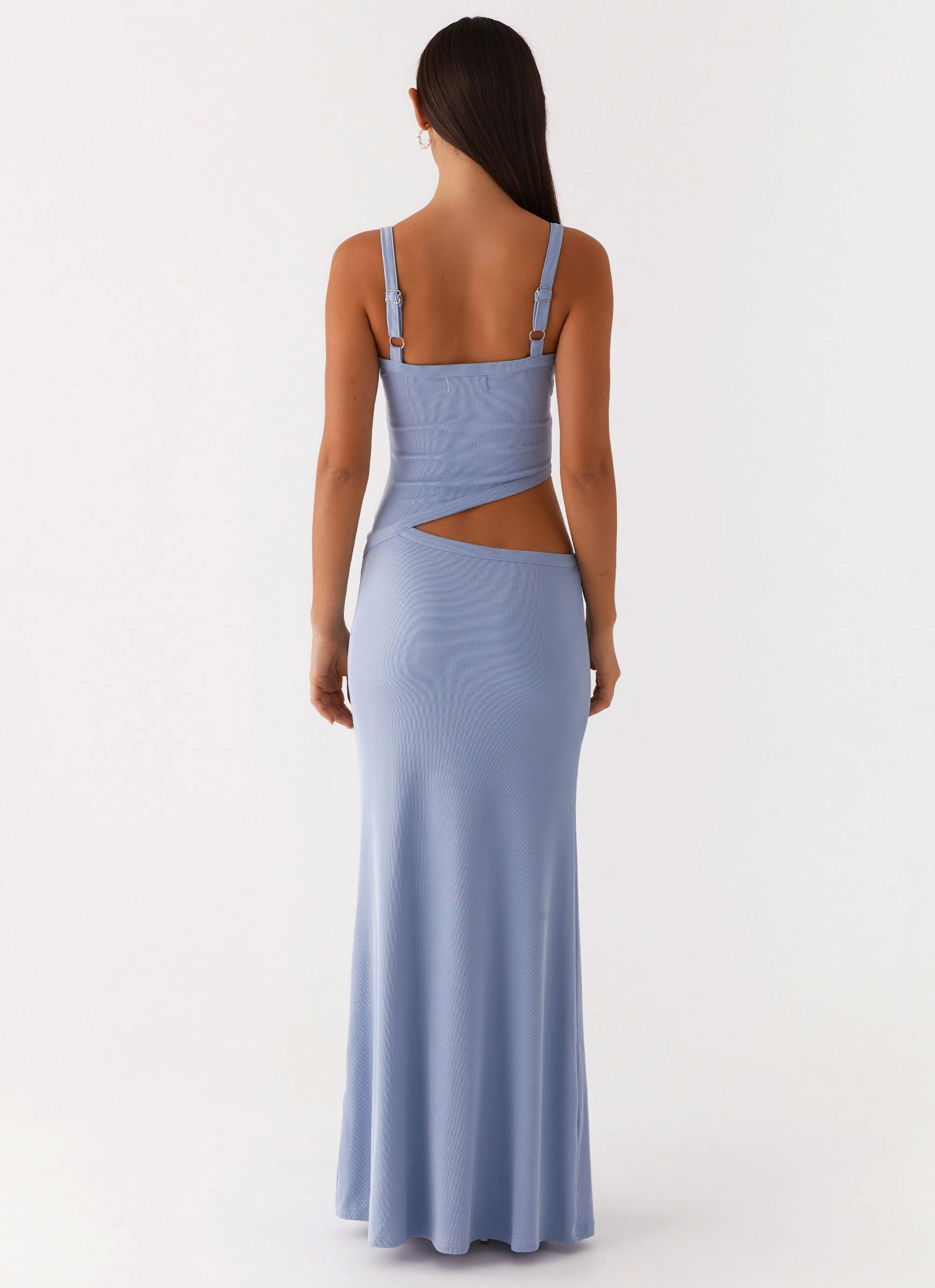 Fine Texture Gentle Fit Jocelyn Maxi Dress - Blue