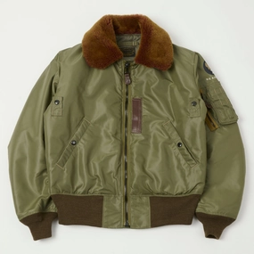 TOYS McCOY 'Type B-15C' Nylon Flight Jacket - Olive Reward