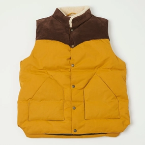 Educational - valuable High Strength Thread Shangri-La Heritage 'Bivacco' Western Down Vest - Yellow