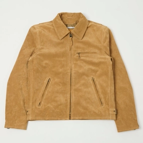 Shangri-La Heritage 'Varenne' Sabbia Suede Jacket - Tan Smooth Surface Abrasion resistant