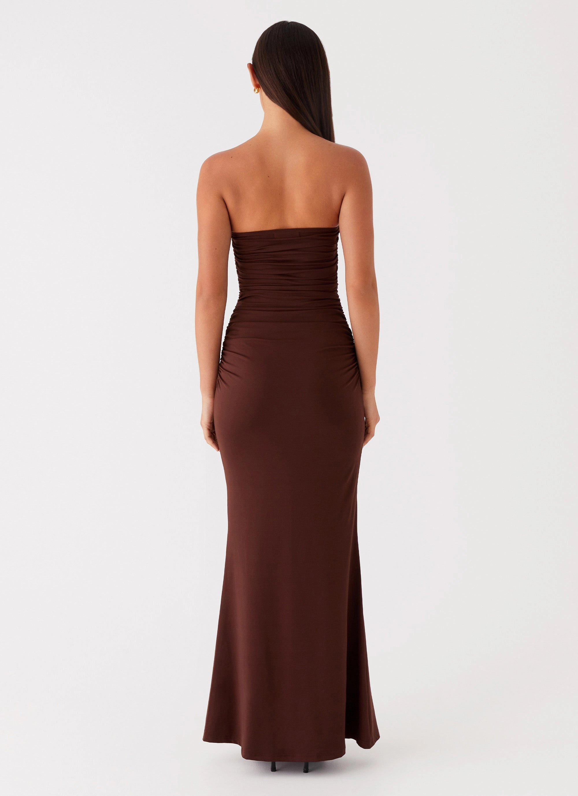 Rudy Maxi Dress - Brown Trendy midi dress Chic Spirit