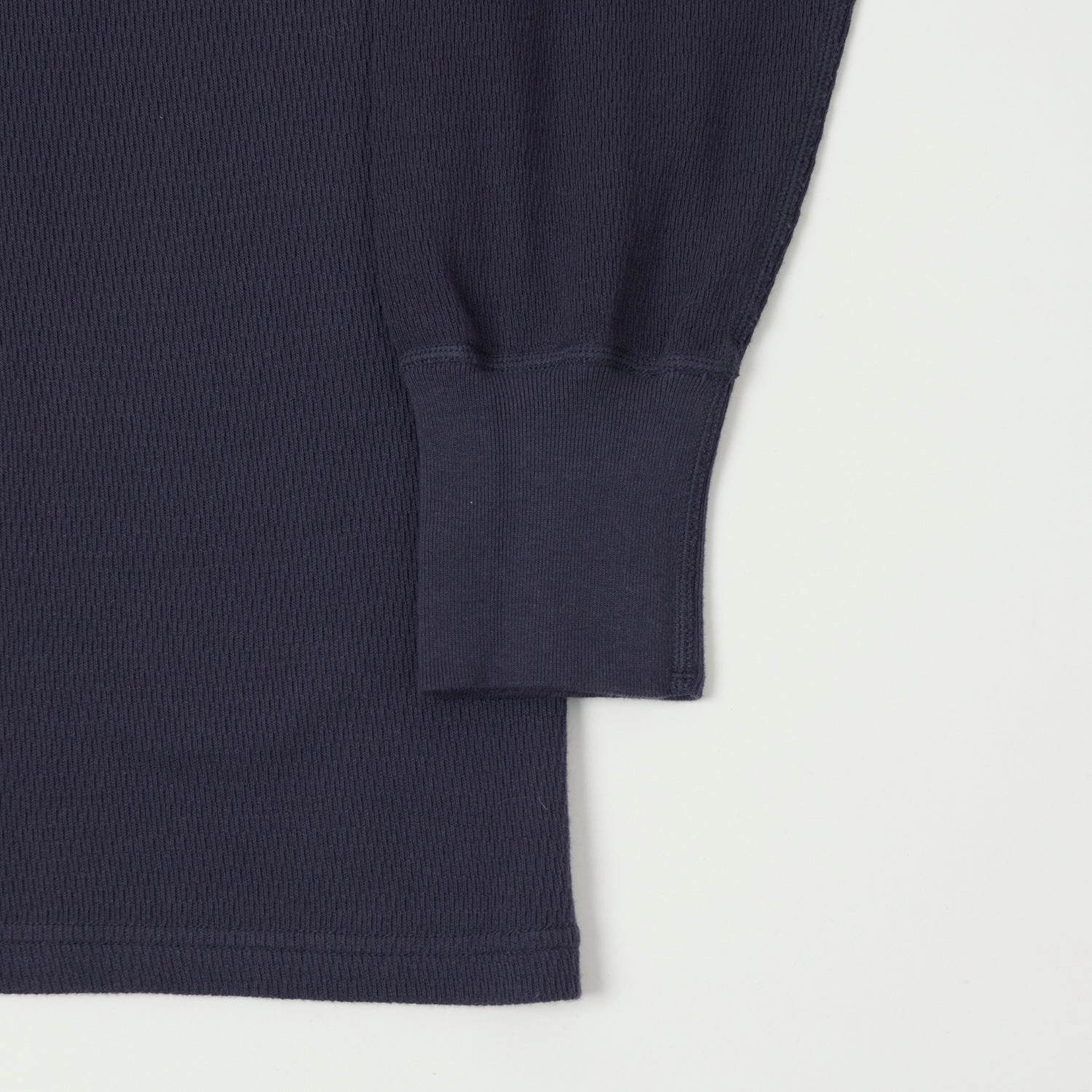UV protection layer Dubbleworks Long Sleeve Thermal Henley - Navy