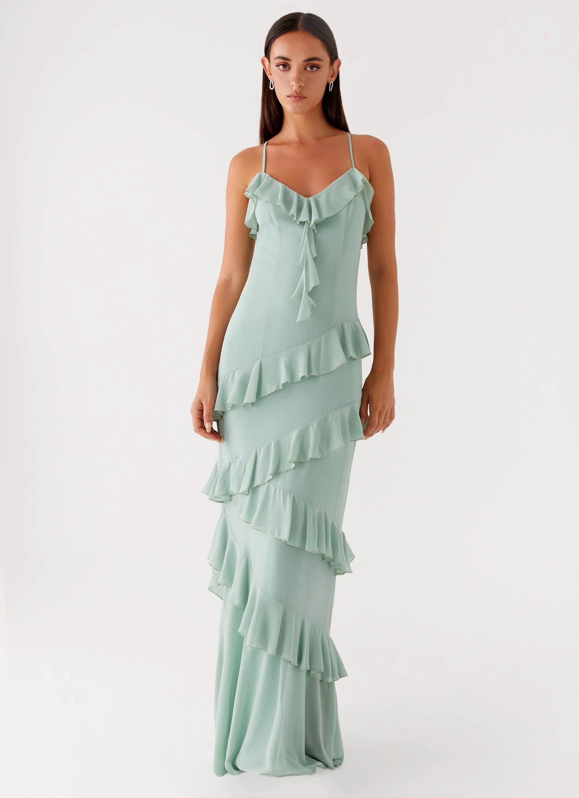 Country Club Maxi Dress - Sage Shade Soft