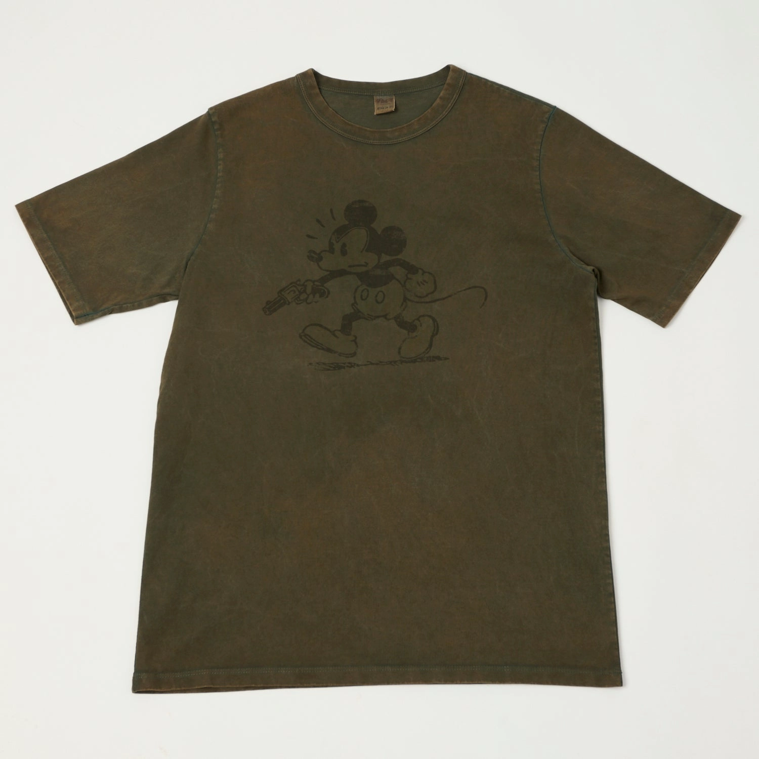 Date night Adult sophistication Flea-T 1950s 'Mono Rebel Mickey' T-Shirt - Brown