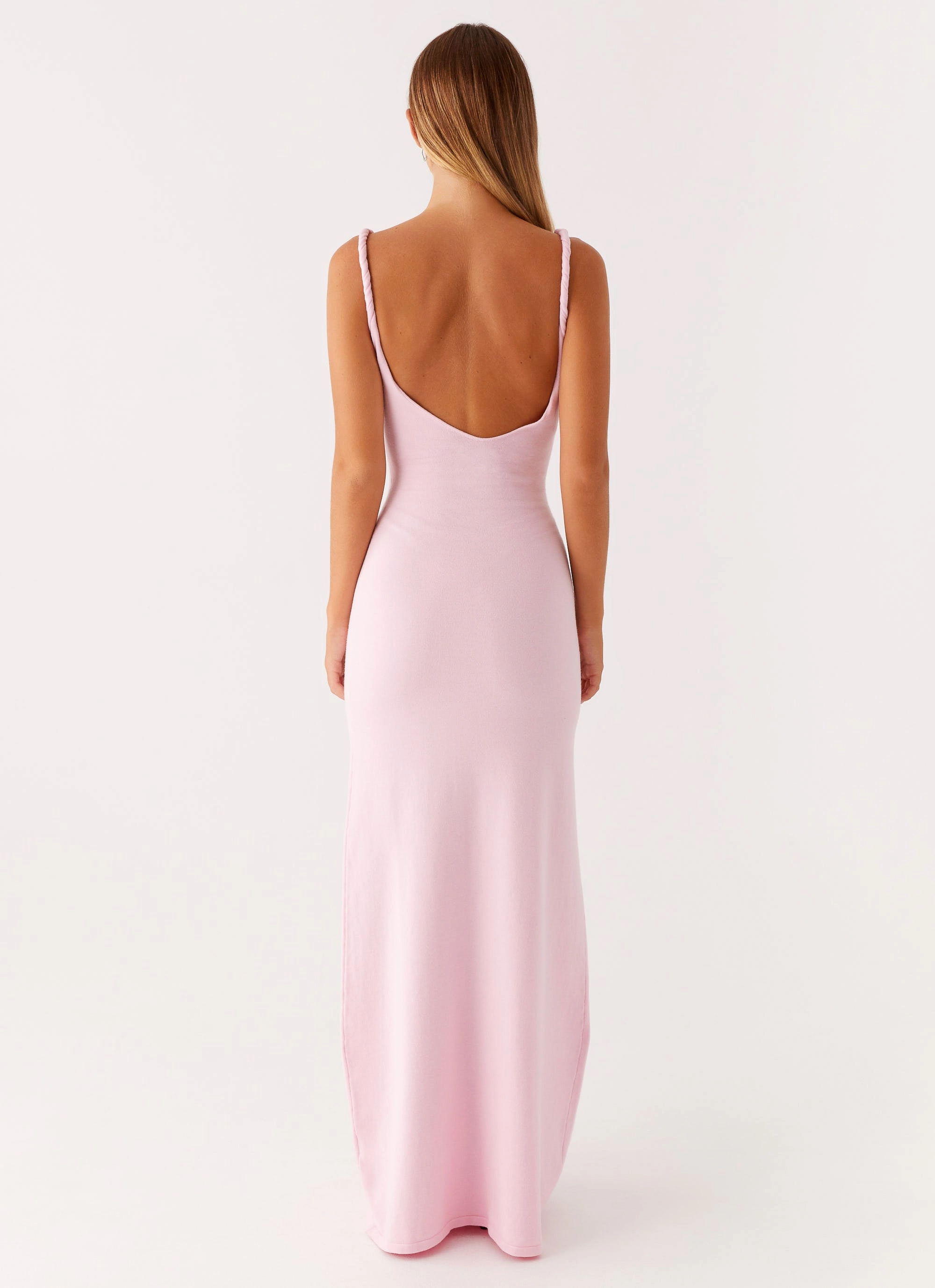 Anastasia Maxi Dress - Pink Matte Fabric