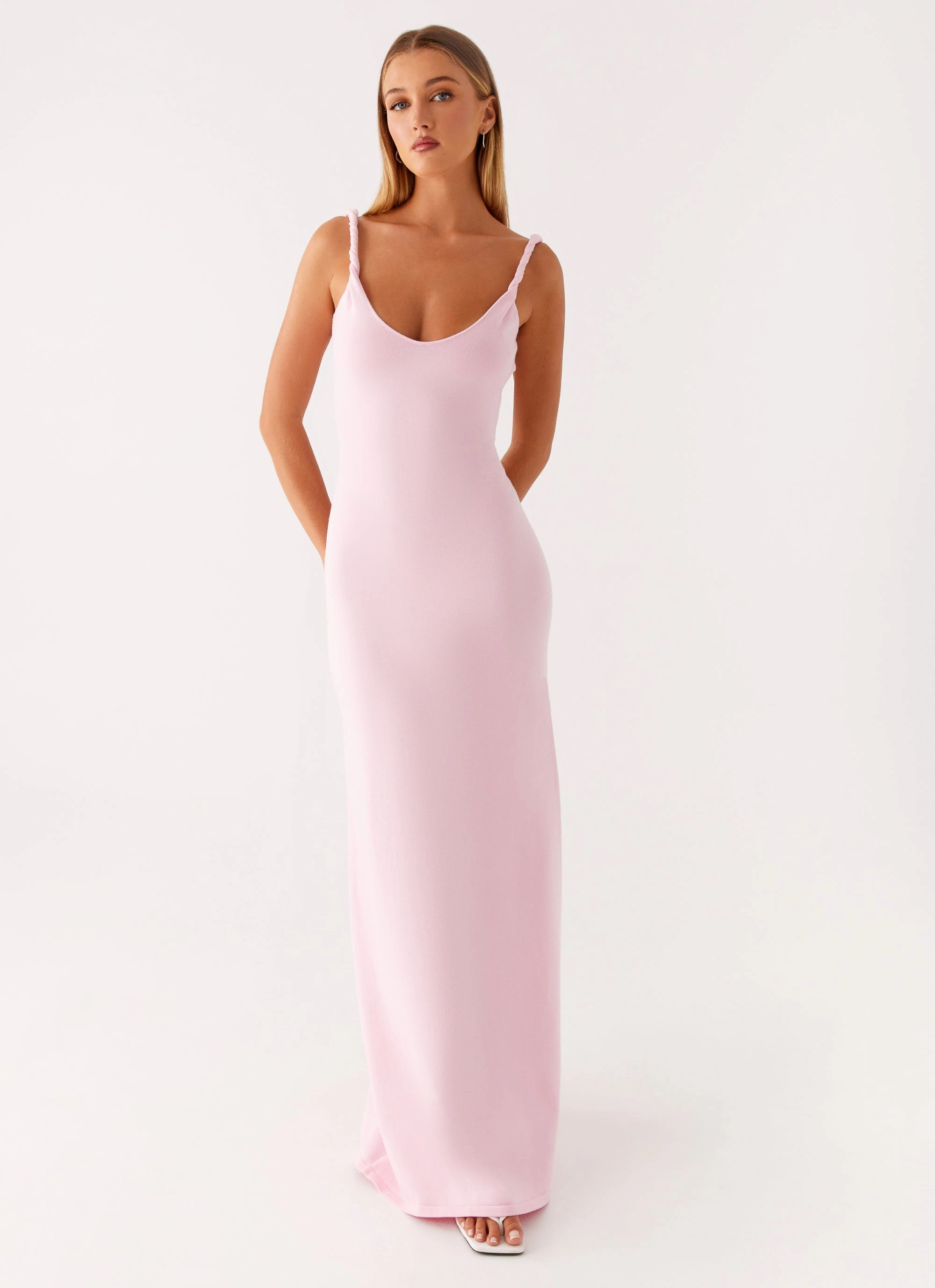 Sharp Look Soft Silhouette Anastasia Maxi Dress - Pink