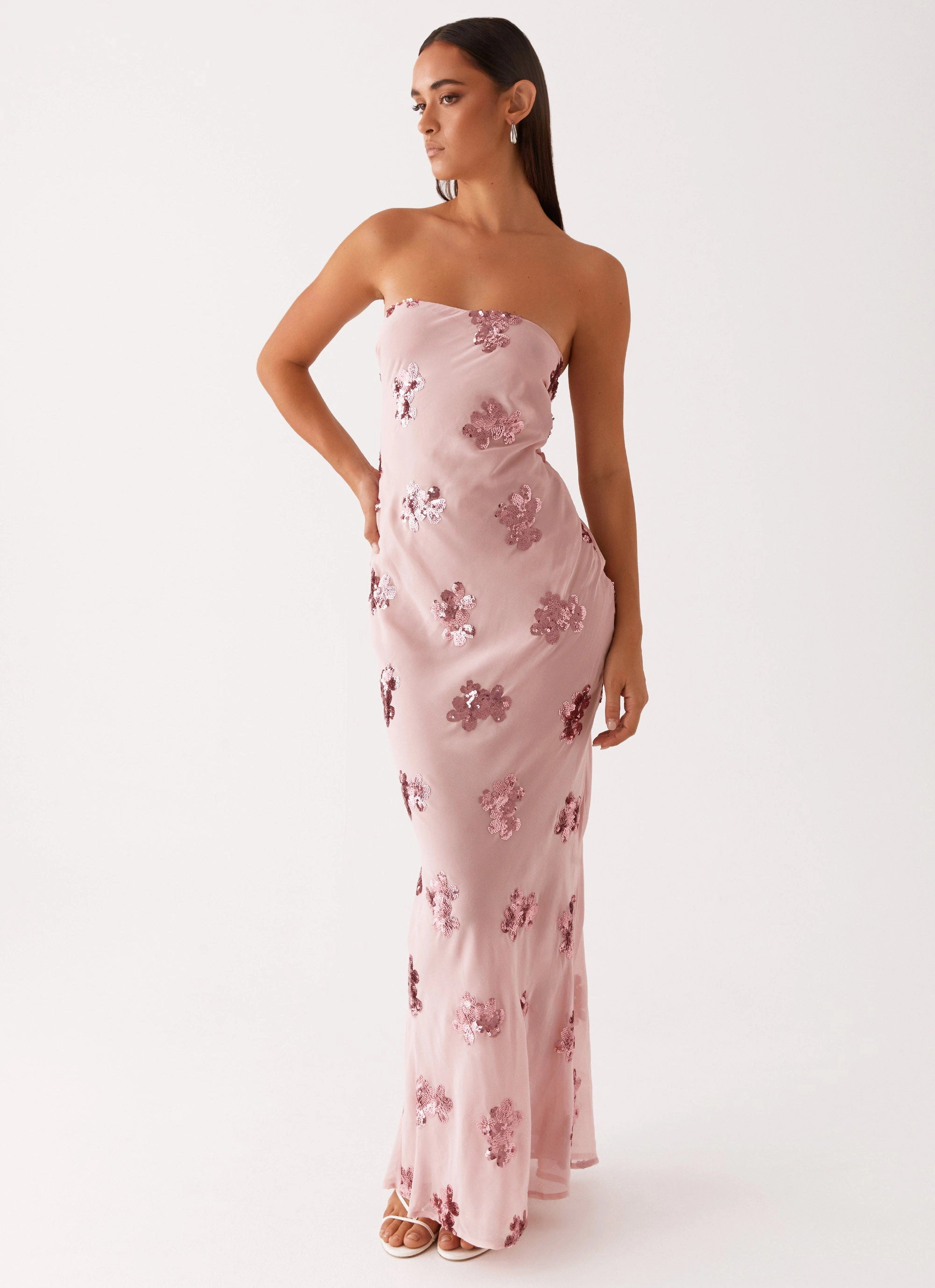 Sweet Escape Sequin Maxi Dress - Baby Pink Sharp Style Art Event
