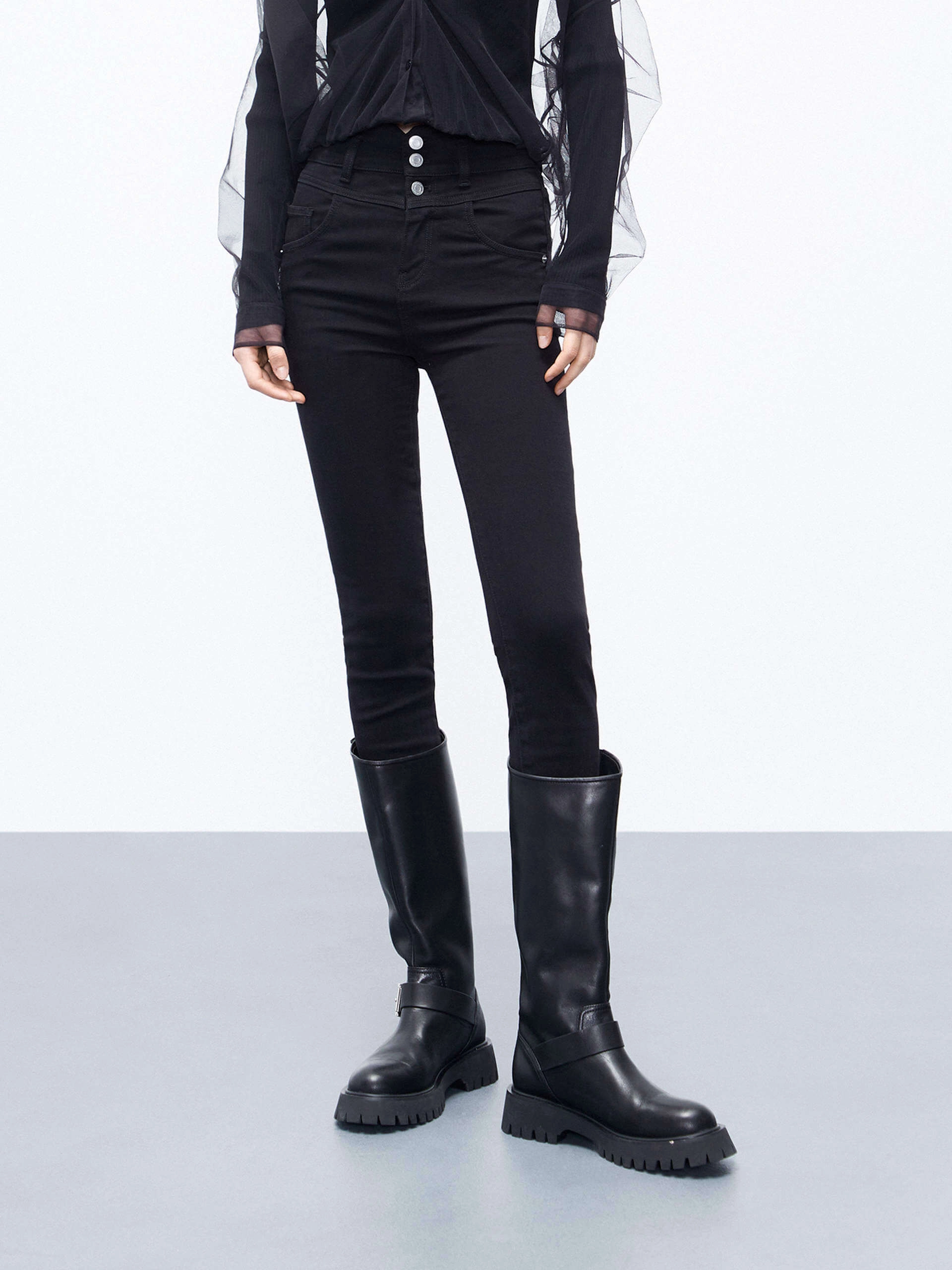 Street Mood Skinny High Waist Stretch Jeans