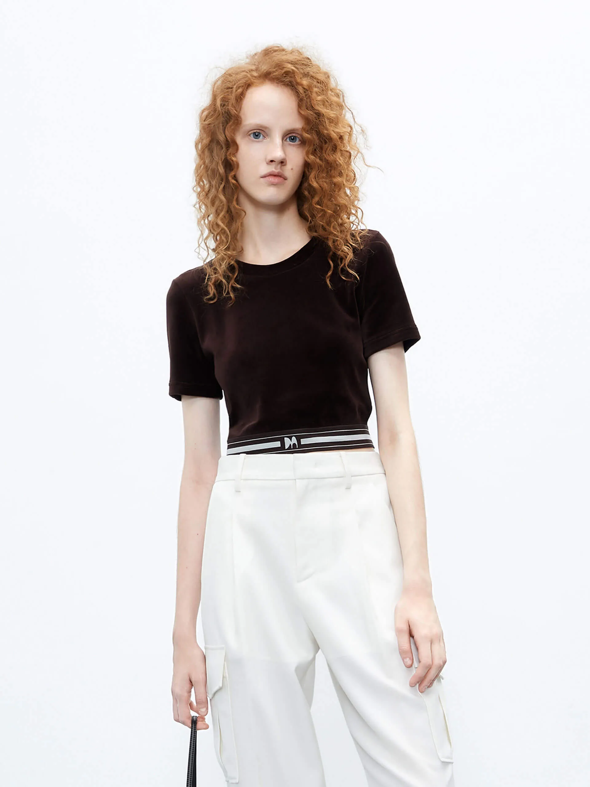 Velvet Touch Cropped Top Sophisticated Look