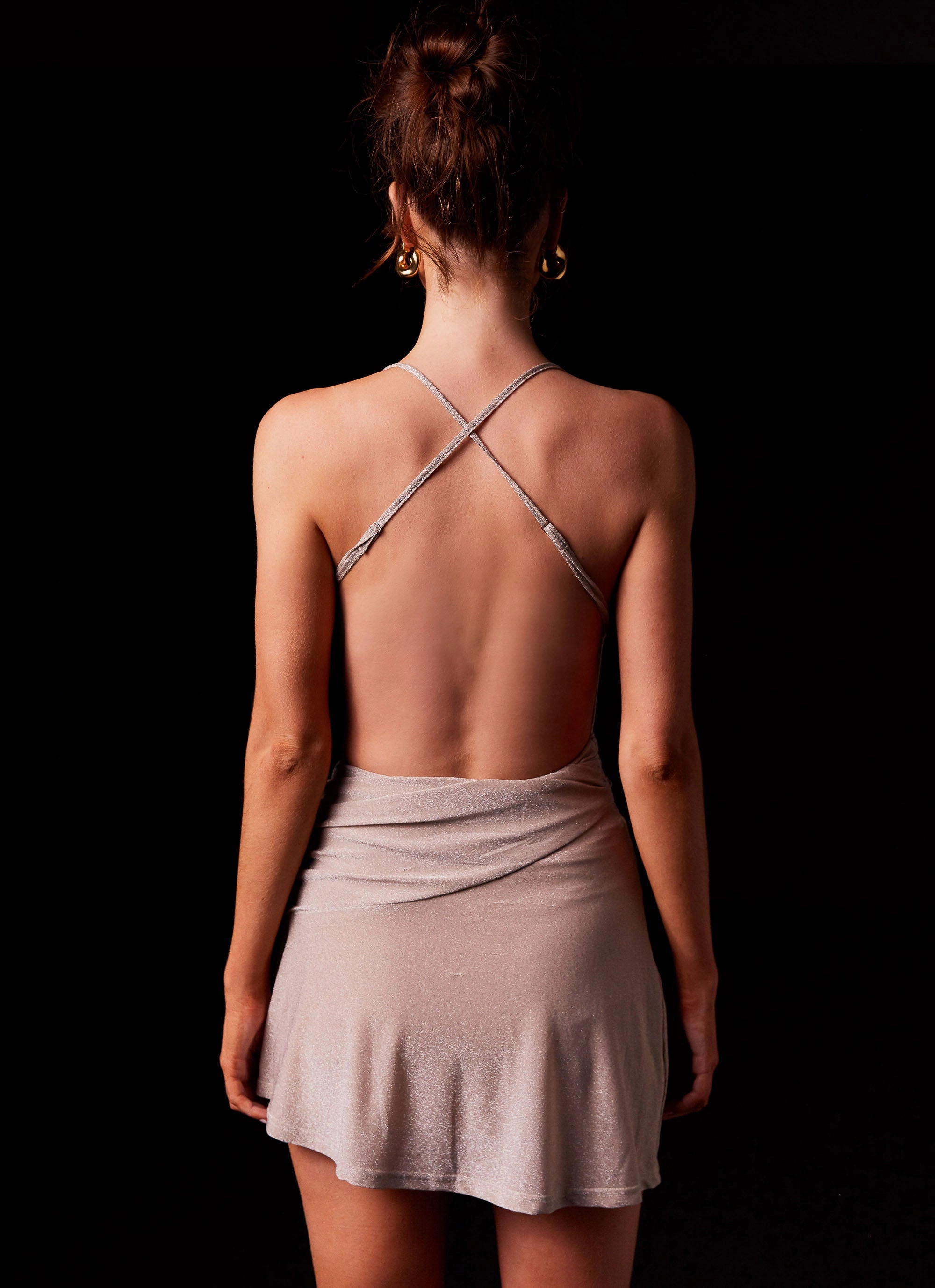 Gender Free Flattering Design Eclipse Energy Mini Dress - Glitter Glow