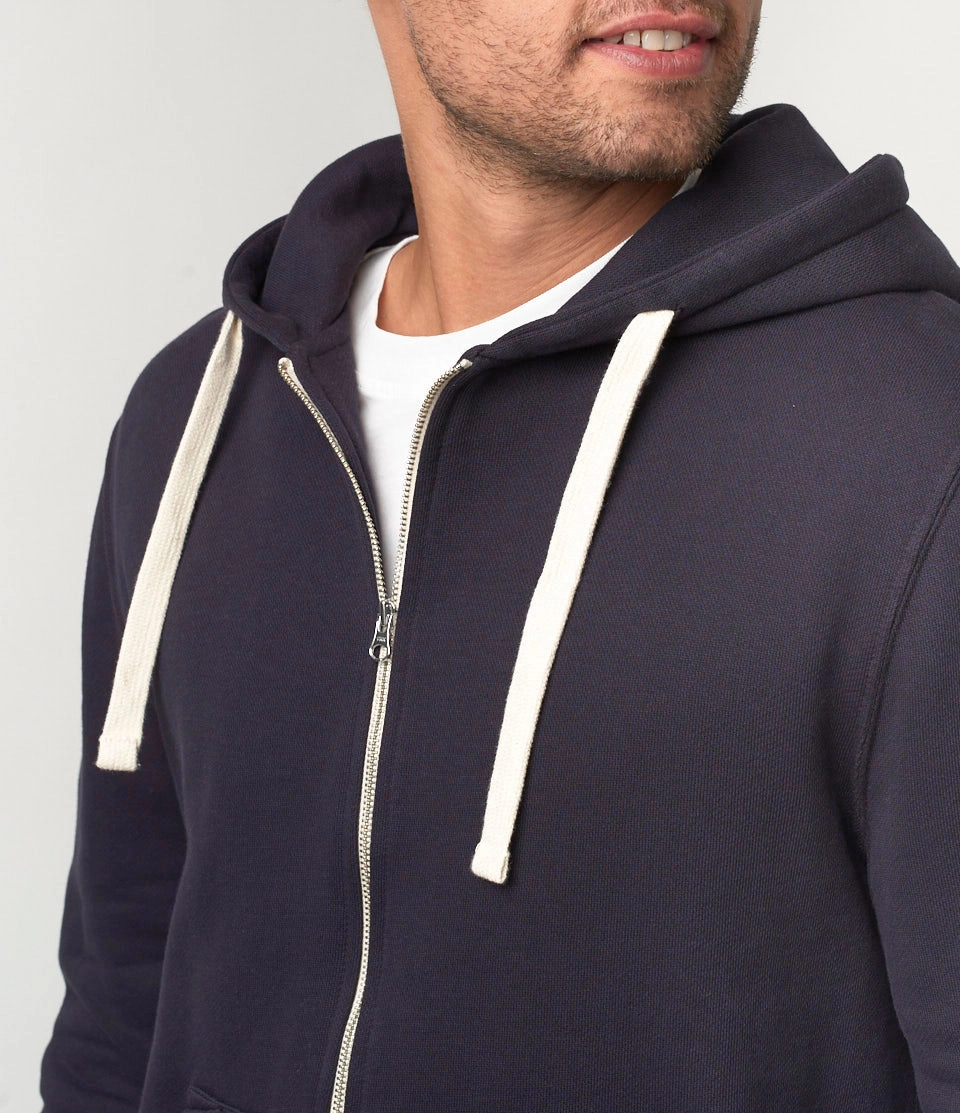 Merz b. Schwanen 'Good Basics' Full Zip Hoodie - Charcoal Cozy Wear