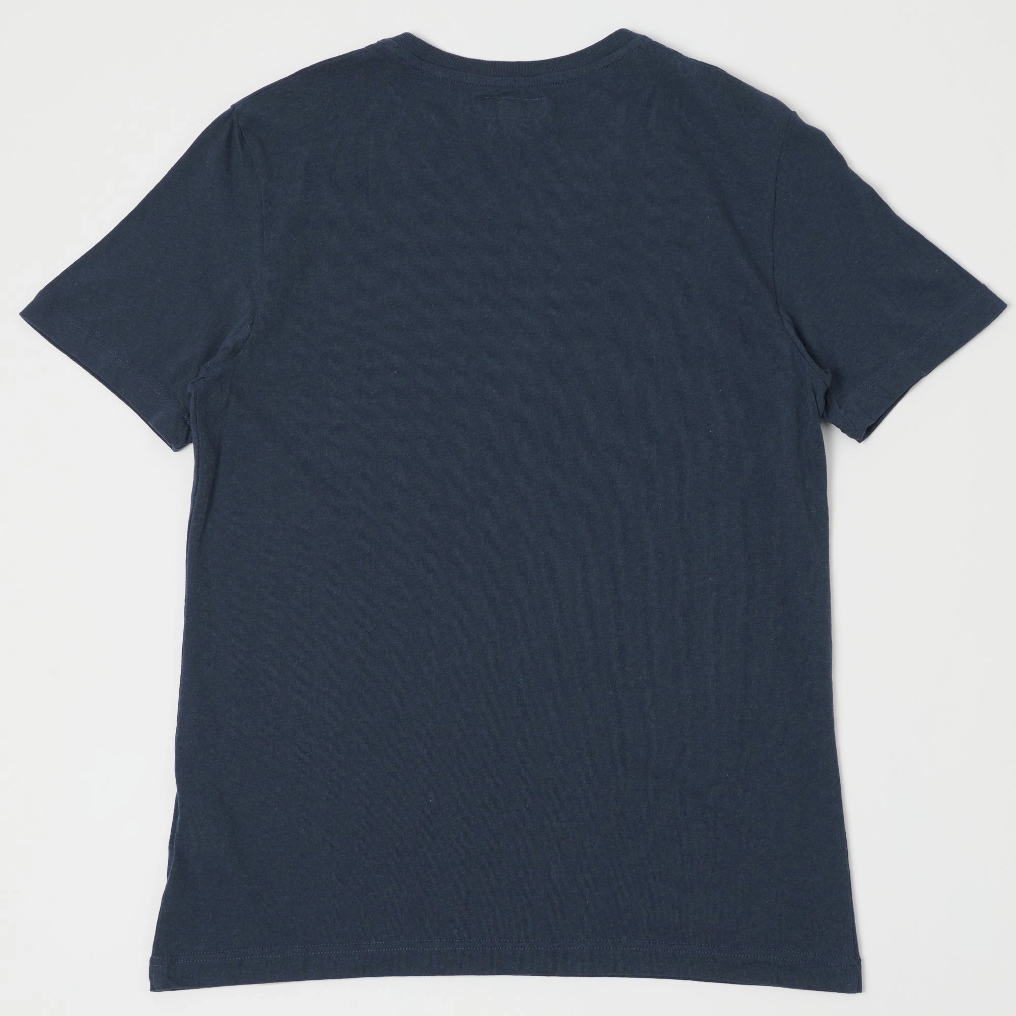 Merz b. Schwanen 'Good Basics' Vintage Wash T-Shirt - Denim Blue loose but not baggy Roomy Fit
