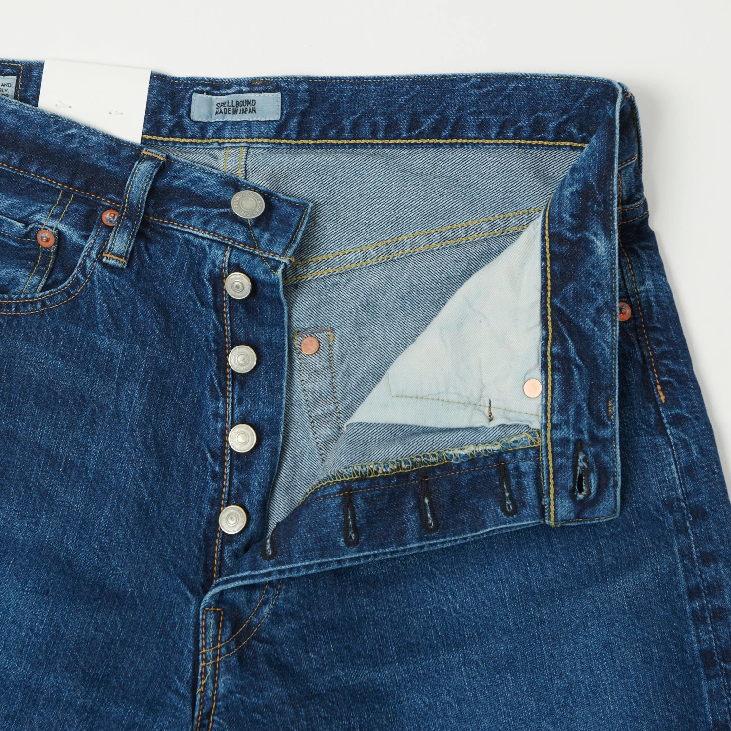 Spellbound 213C 12oz Regular Straight Jean - Used Wash comfortable option Casual Luxury Winter Warmth