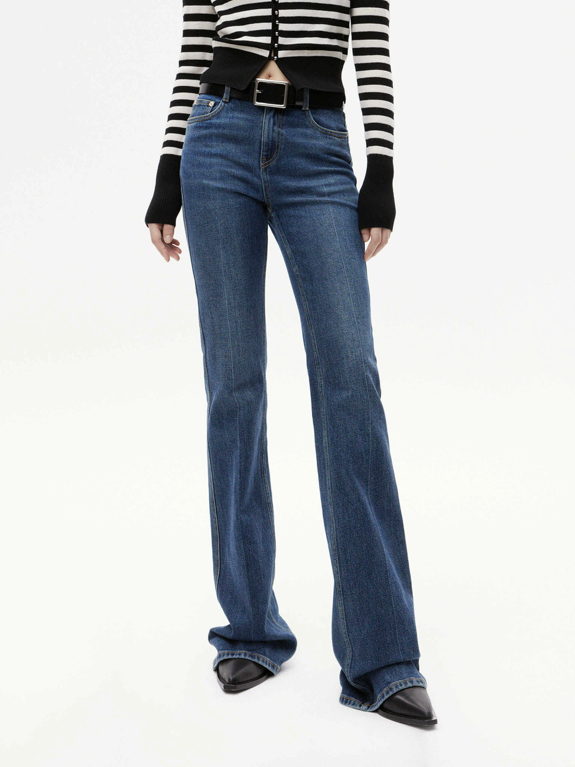 High Waisted Flared Jeans Outfit Staple