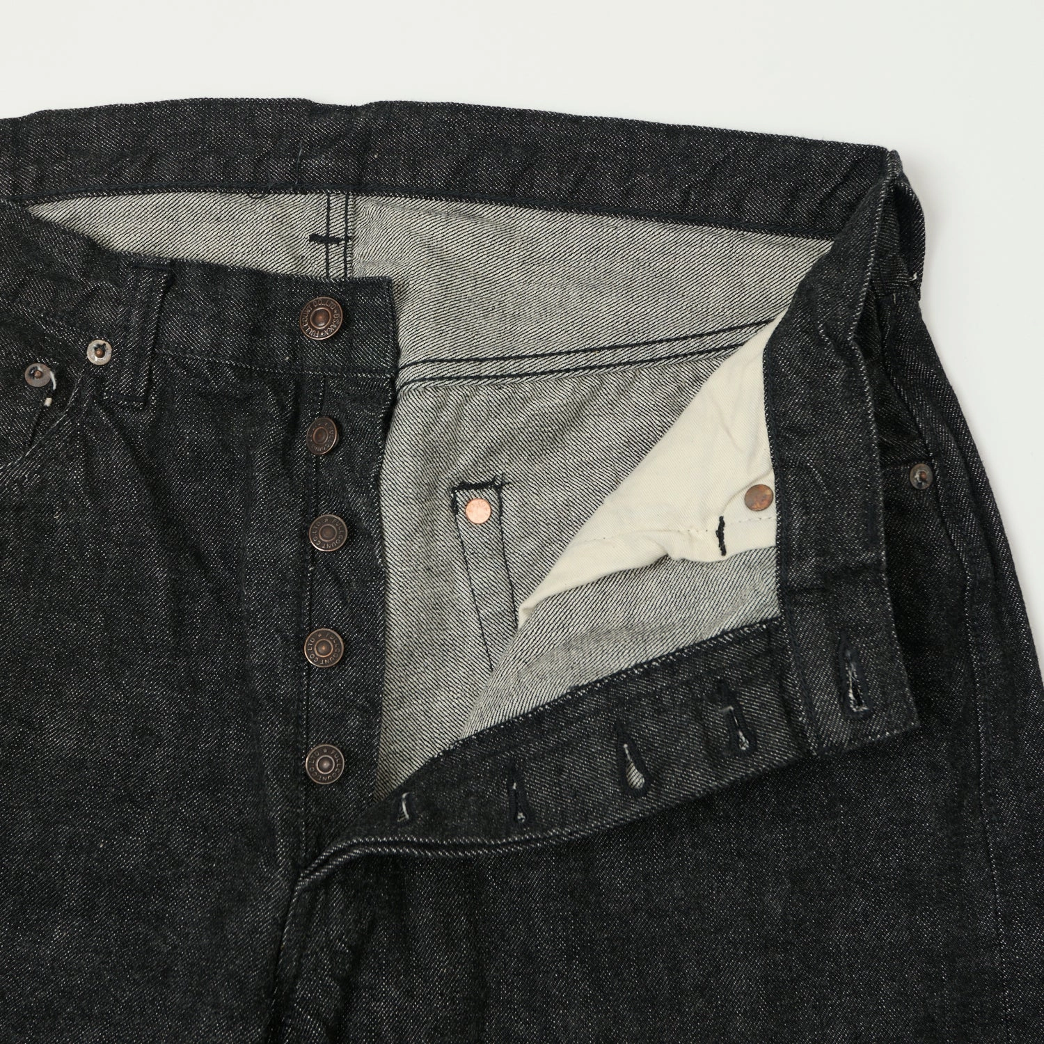 Full Count 0105 13.7oz Wide Straight Jean - Black One Wash Fitted Design