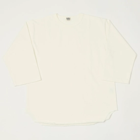 hiking clothes Dubbleworks Heavy Fabric Baseball Tee - Off White