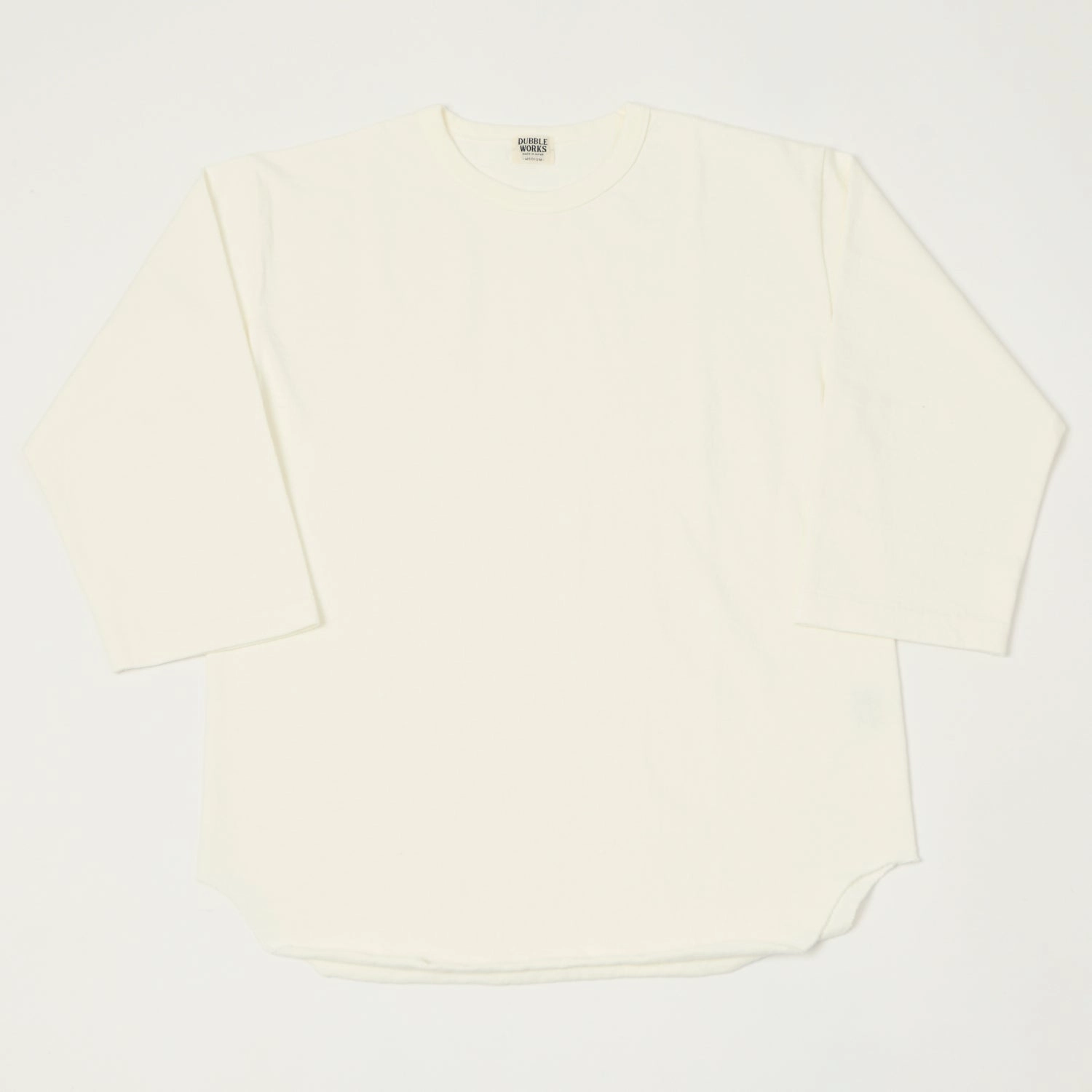 hiking clothes Dubbleworks Heavy Fabric Baseball Tee - Off White