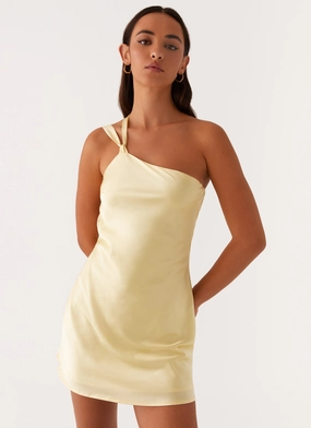 single wear Lights Out Mini Dress - Yellow