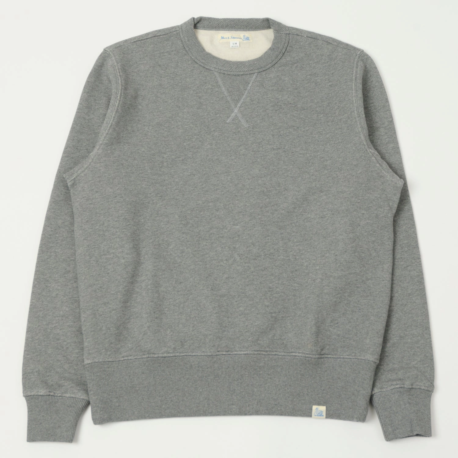 Merz b. Schwanen 'Good Basics' Athletic Sweatshirt - Grey Melange product customization flexibility