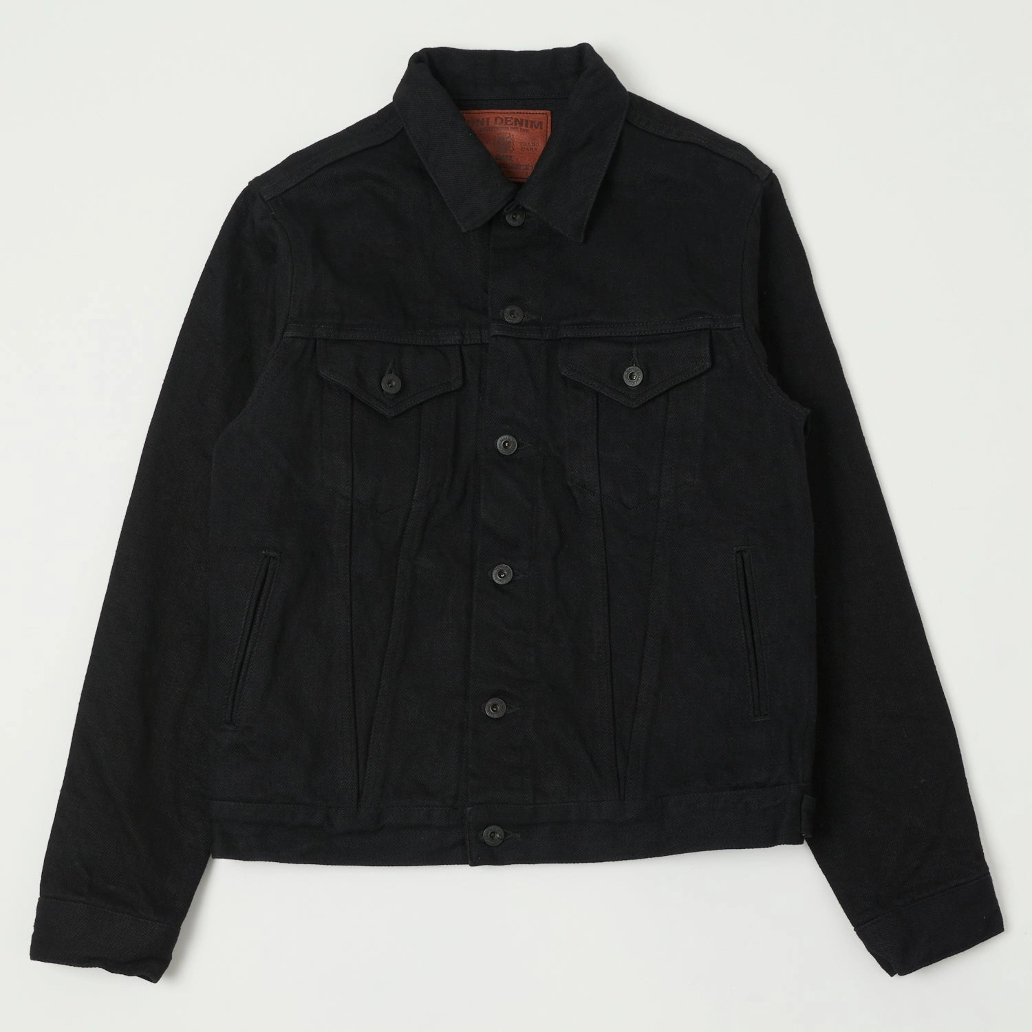 Glamour ConvertibleCollar ONI Denim 02527P-ZR-BKBK Secret Denim Type III Denim Jacket - Black One Wash