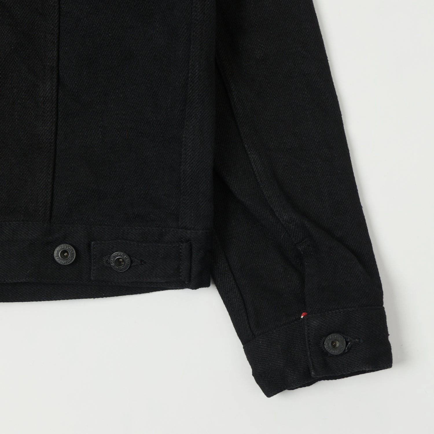 petite size Compression Packed Design ONI Denim 02527P-ZR-BKBK Secret Denim Type III Denim Jacket - Black One Wash