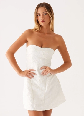 Moment Glow Underwire-Support So Stylish Mini Dress - White