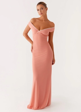 Stylish Look Stylish Feel Katiya Maxi Dress - Peach