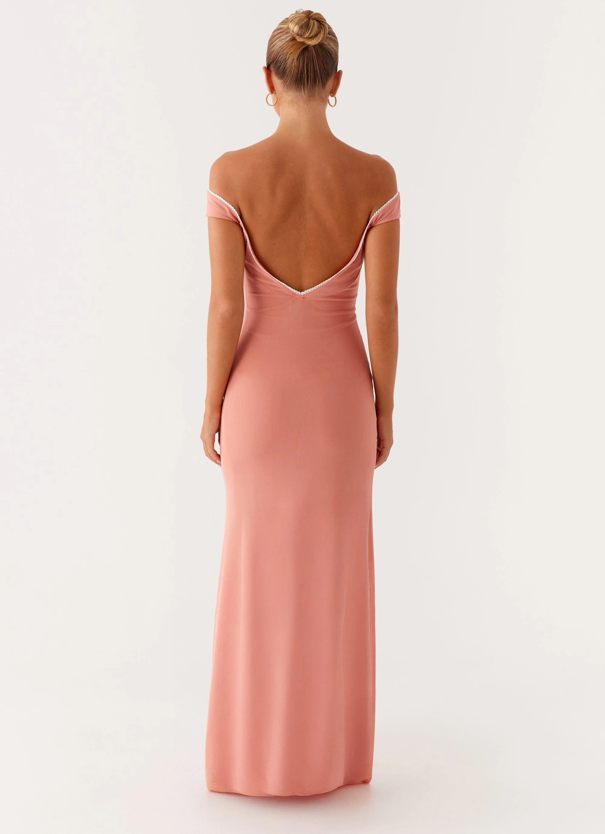 Katiya Maxi Dress - Peach Fit Vibe Fresh Energy