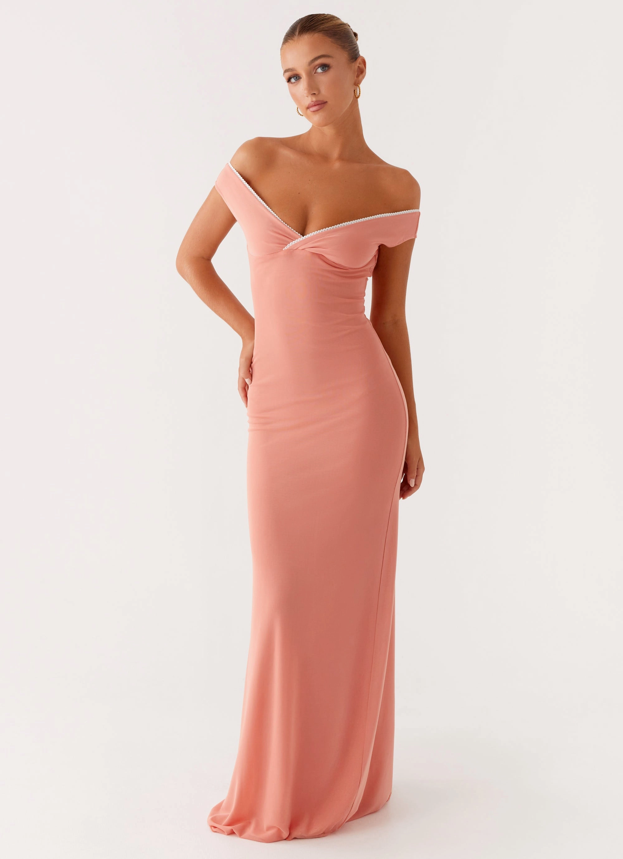 Stylish Look Stylish Feel Katiya Maxi Dress - Peach