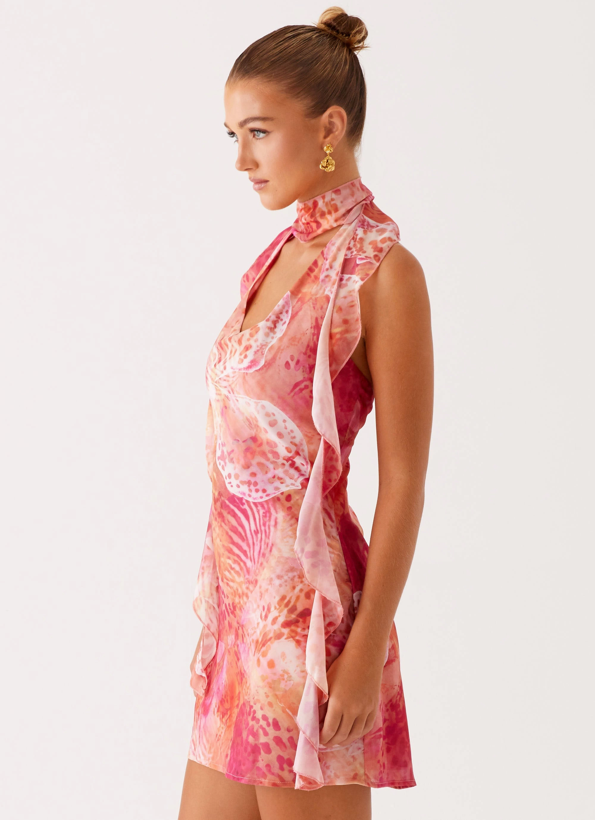 Light Blend Tanner Mini Dress - Flamingo Fling