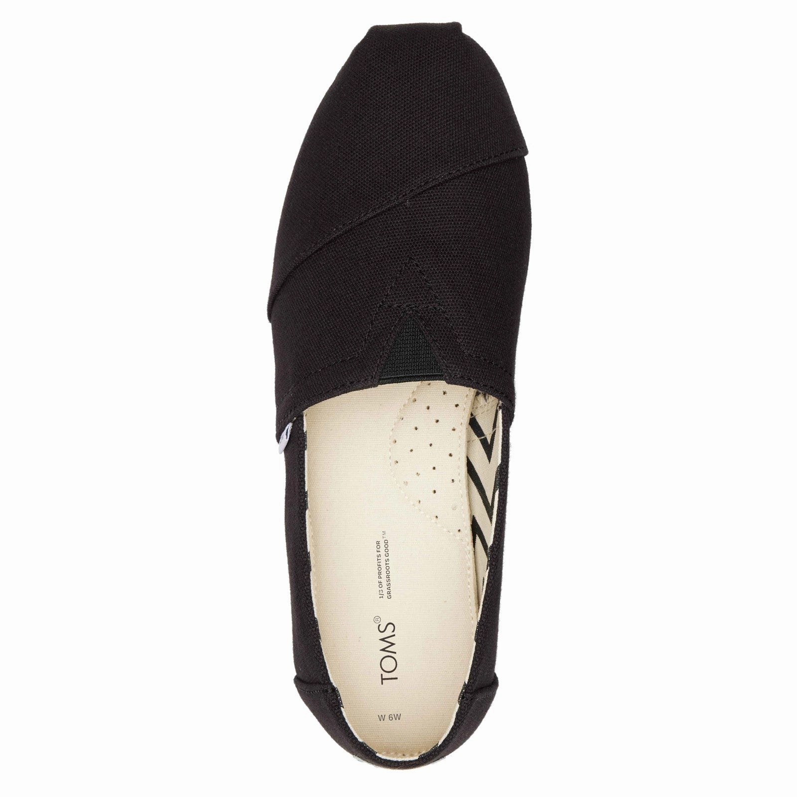 Women's Toms, Alpargata Recycled Slip-On - Wide Width Elastic Walk Strong