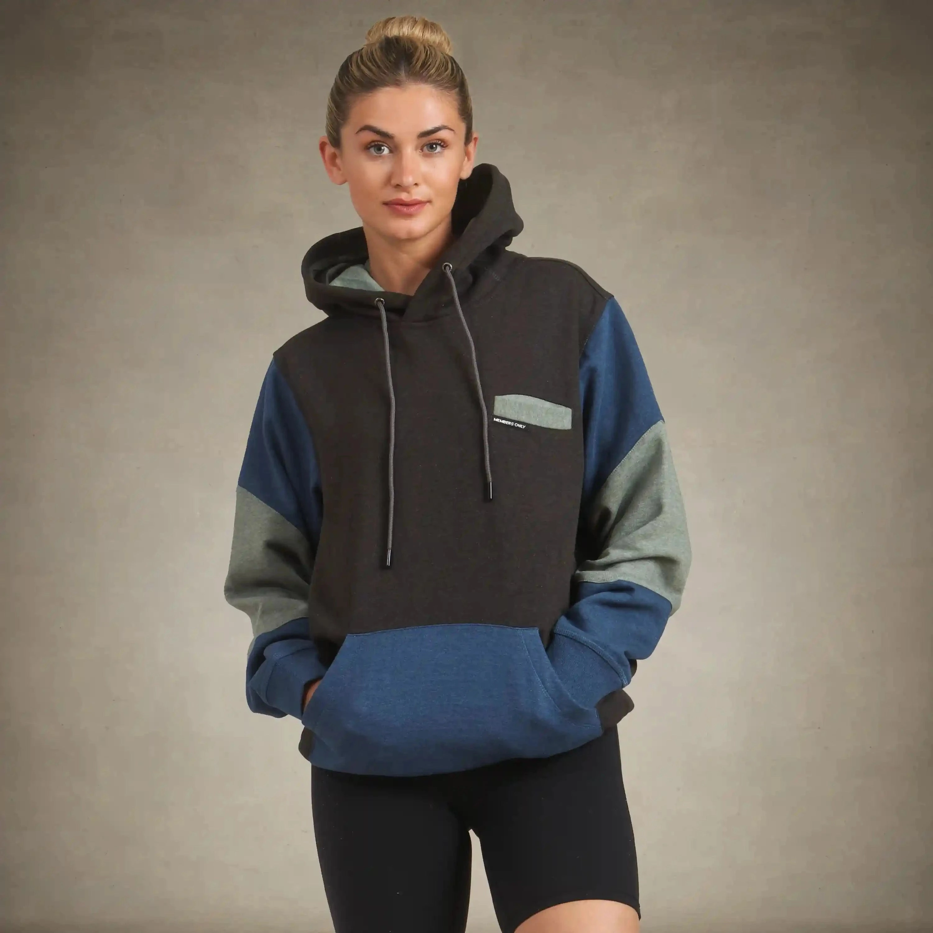 Movement Comfort Women's Drew Colorblock Oversized  Hooded Sweatshirt