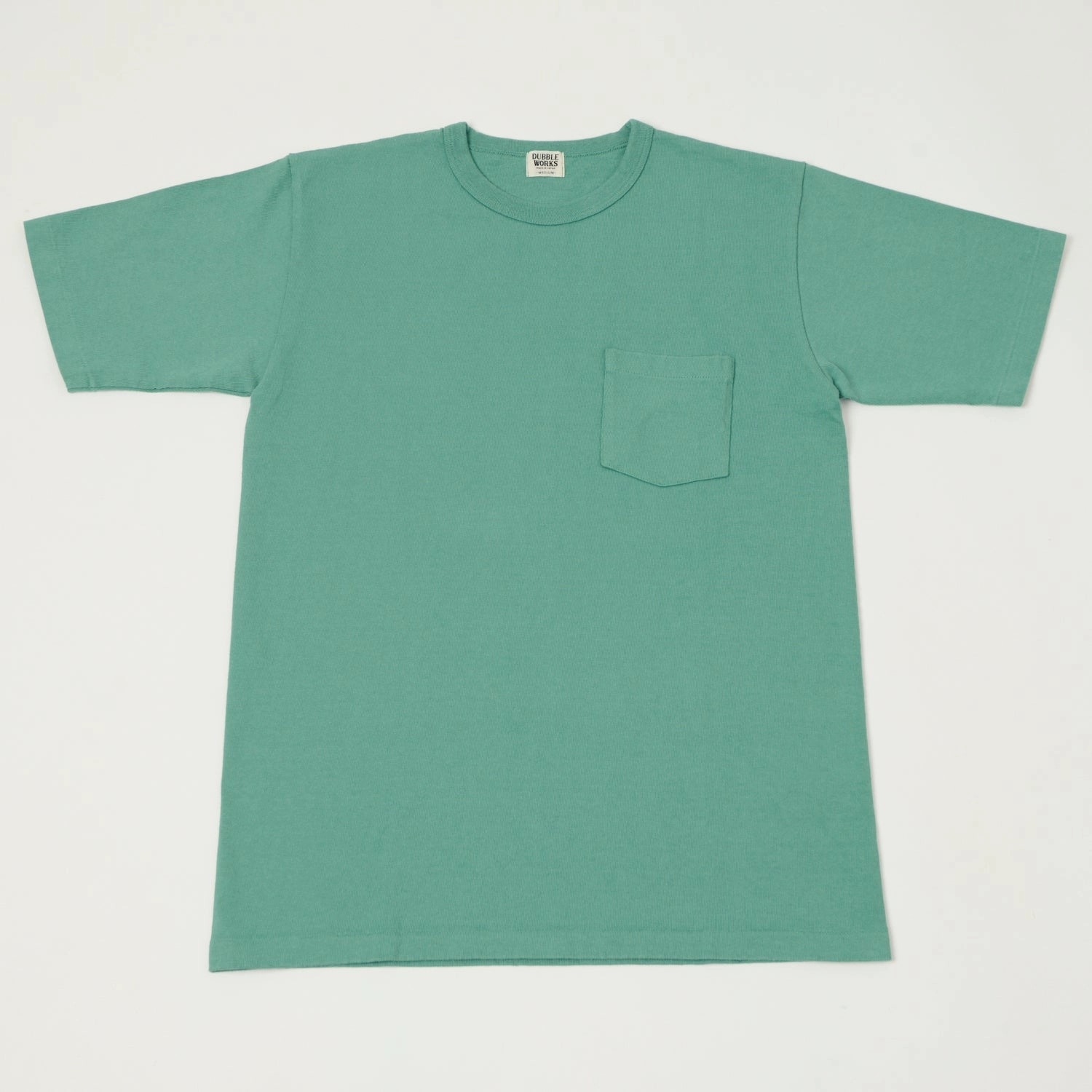 Dubbleworks Heavy Fabric Pocket Tee - Emerald Bold Look